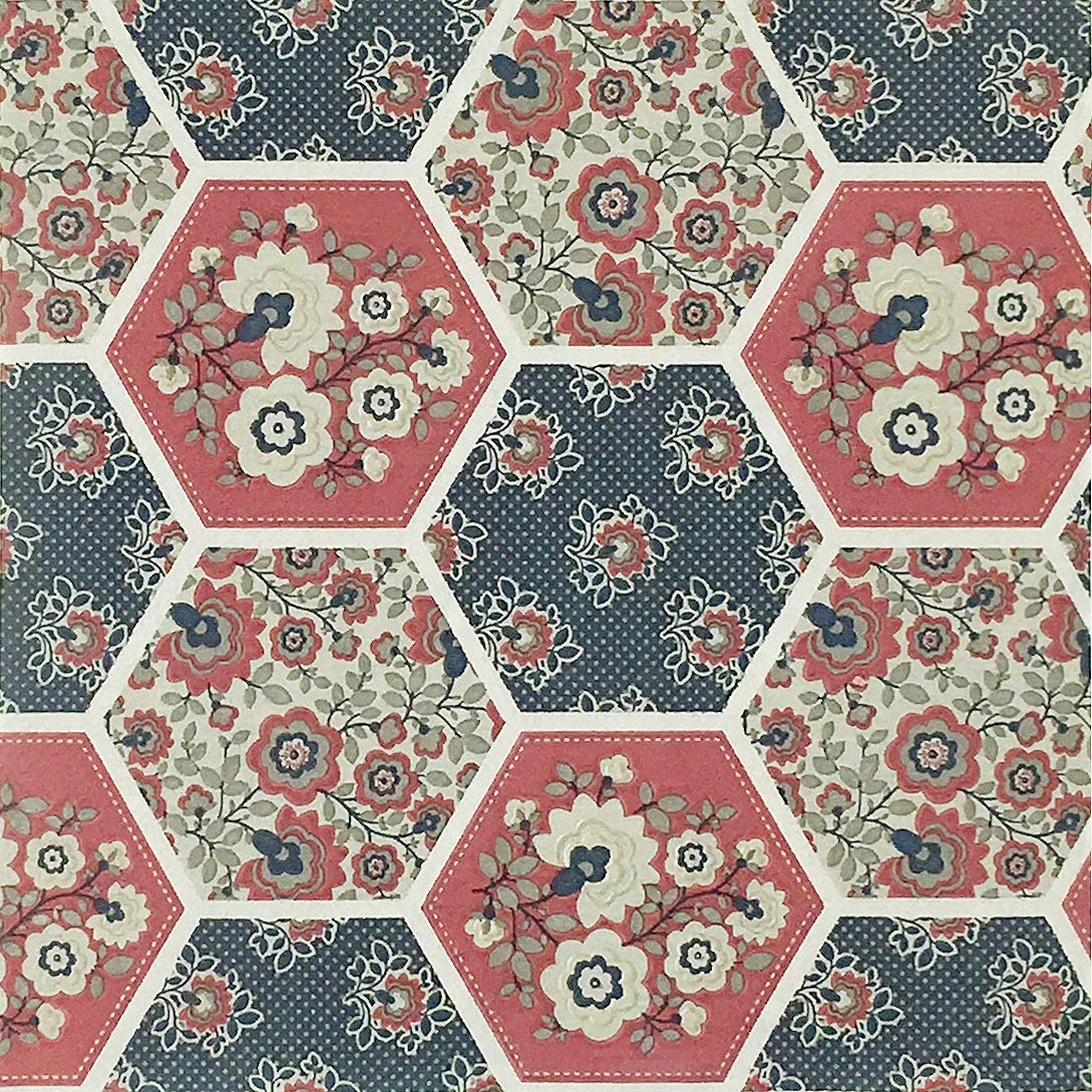 Elegant Shabby Chic Colored Paper Napkins - 20 Count Floral Design for Weddings, Dinner Parties, Tea Parties & Baby Showers (Royal Floral Pattern) - Perfect for Table Decorations, Bridal Showers & Special Occasions