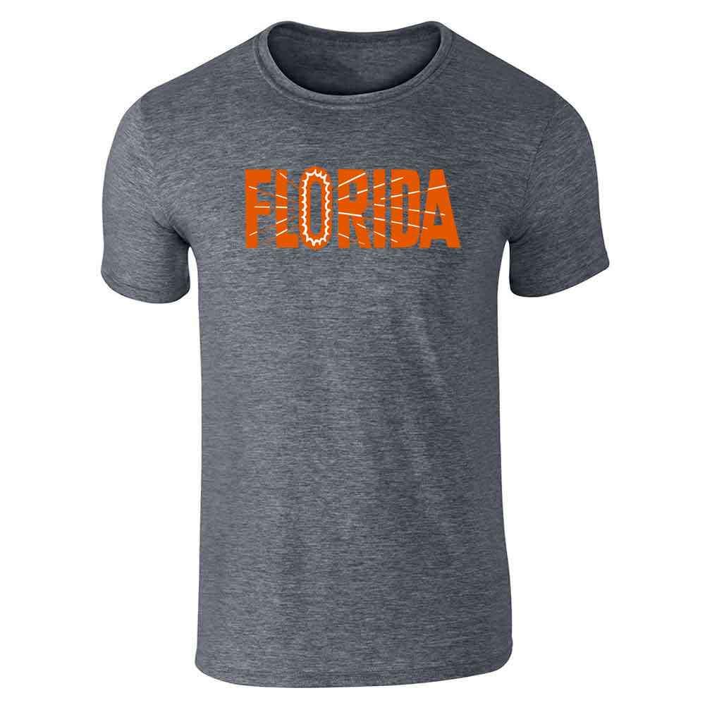 Vintage Florida State Retro Travel Graphic T-Shirt for Men - Soft Cotton Tee for Casual Wear, Road Trips & College Events
