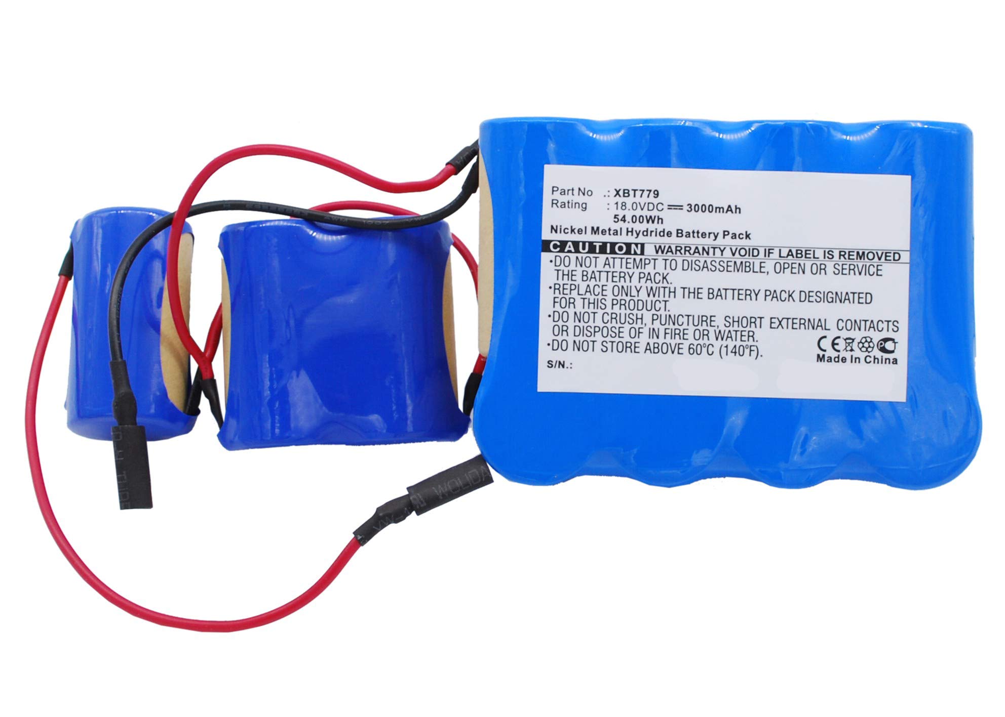**Synergy Digital 18V 3000mAh Ni-MH Replacement Battery for Shark XBT779 & Euro Pro XBT779 Vacuum Cleaners – Ultra High Capacity, Long-Lasting Power for Deep Cleaning Floors, Carpets, and Upholstery**