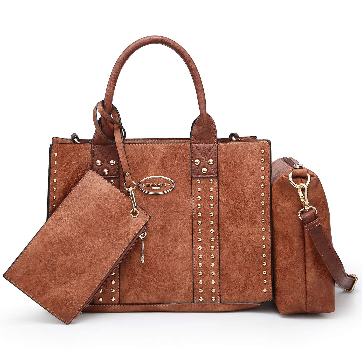 Dasein Women's Handbags Set - Tote, Wallet & Shoulder Bag 3-Piece Purse Collection for Work, Travel & Everyday Use