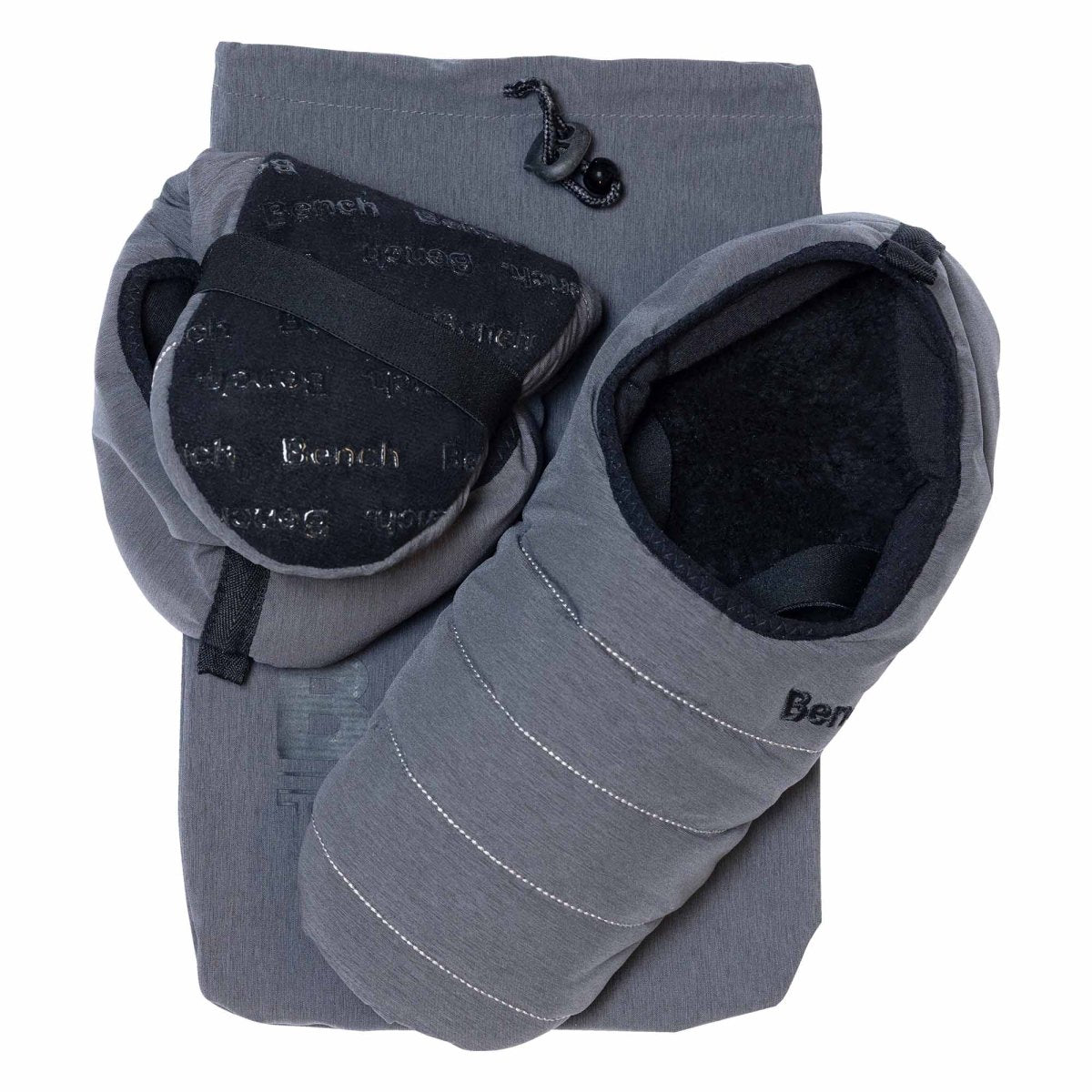 Comfortable & Lightweight Bench Men's Packable Travel Slippers - Soft Indoor/Outdoor House Shoes for Airplane, Hotel & Lounge Wear