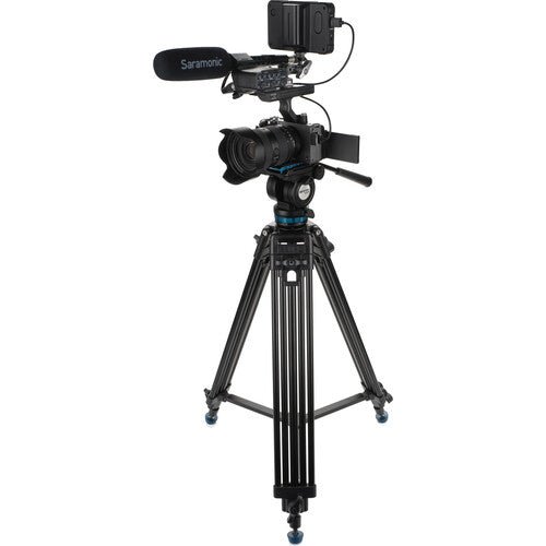 Benro KH25PC Professional Video Tripod with Fluid Head - Lightweight Aluminum Tripod for DSLR Cameras, Perfect for Vlogging, Travel & Outdoor Shooting
