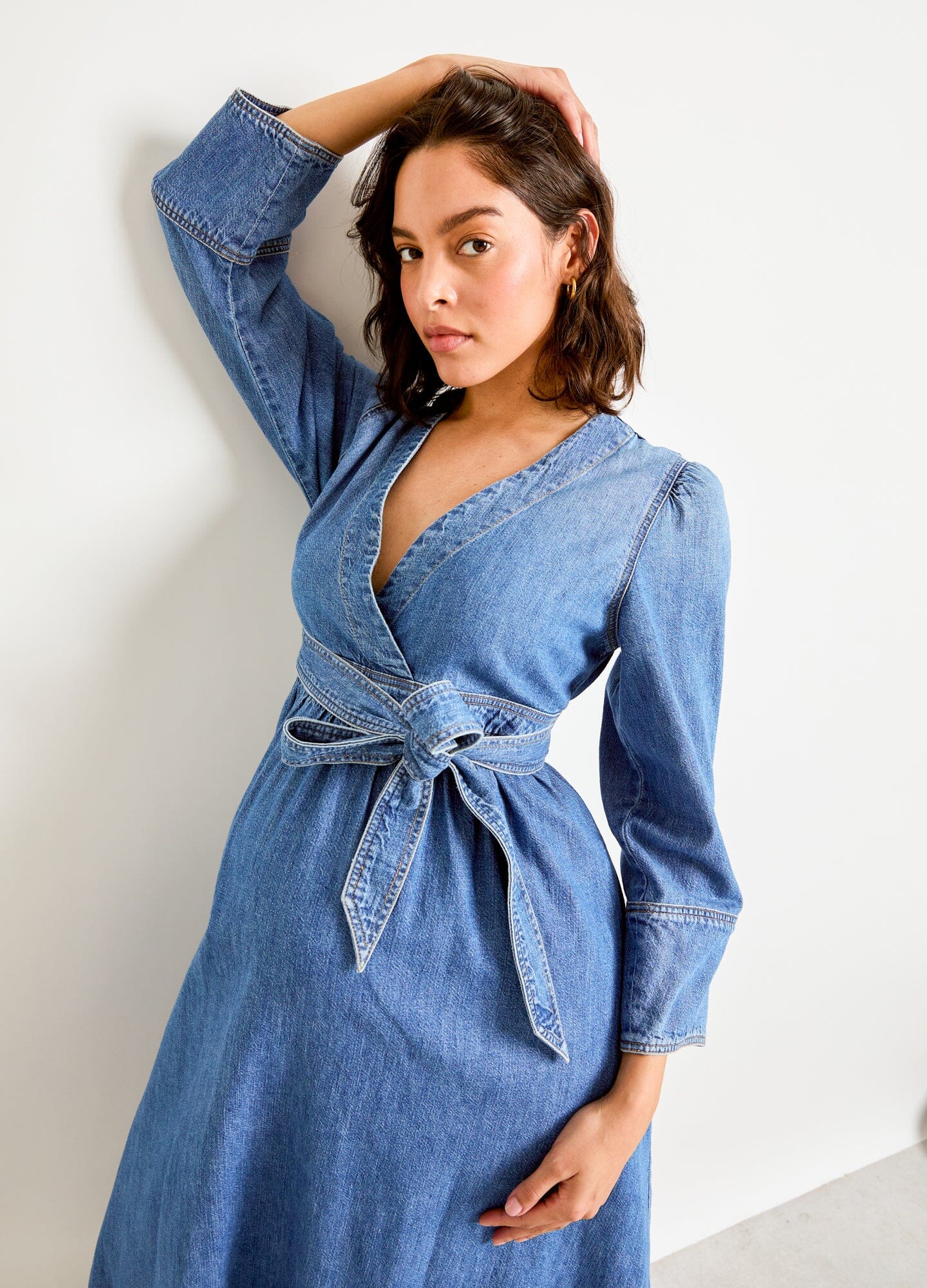Stylish Denim Carolina Dress for Women - Casual & Comfortable Outfit for Everyday Wear, Date Nights & Office Attire