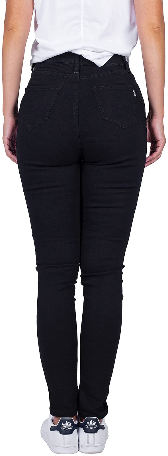 BodiLove Women's Ripped Five Pocket Skinny Jeans - Stretch Denim Pants for Casual Wear, Night Out & Street Style Fashion