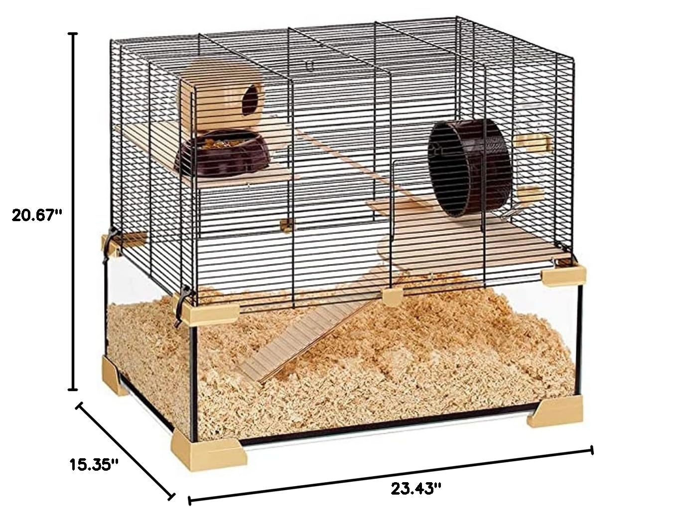 Ferplast Karat 60 Glass Hamster and Mouse Cage - 23.4
