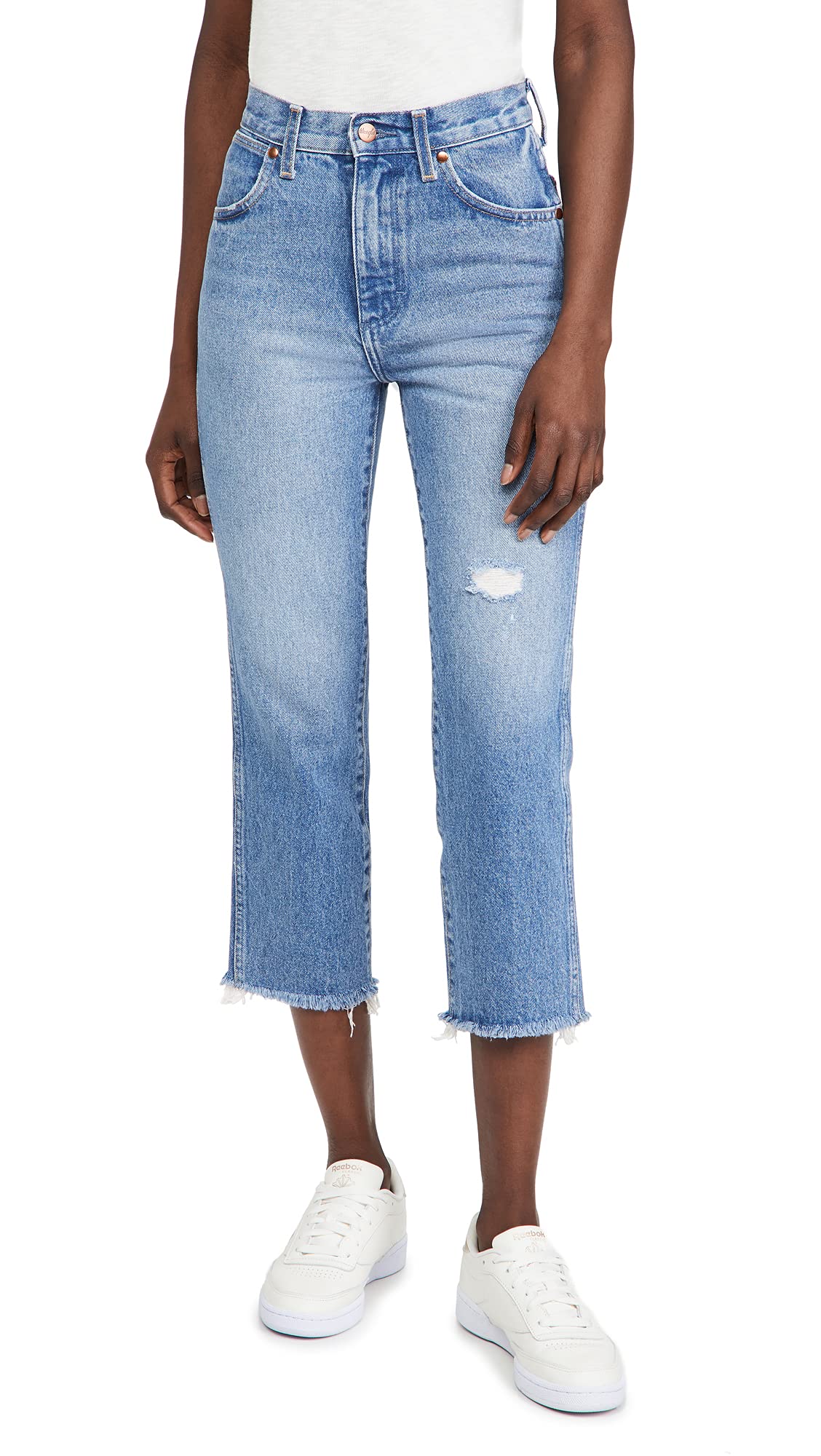 Wrangler Women's High Rise Straight Heritage Jeans - Classic Denim Pants for Casual Wear, Work & Everyday Comfort