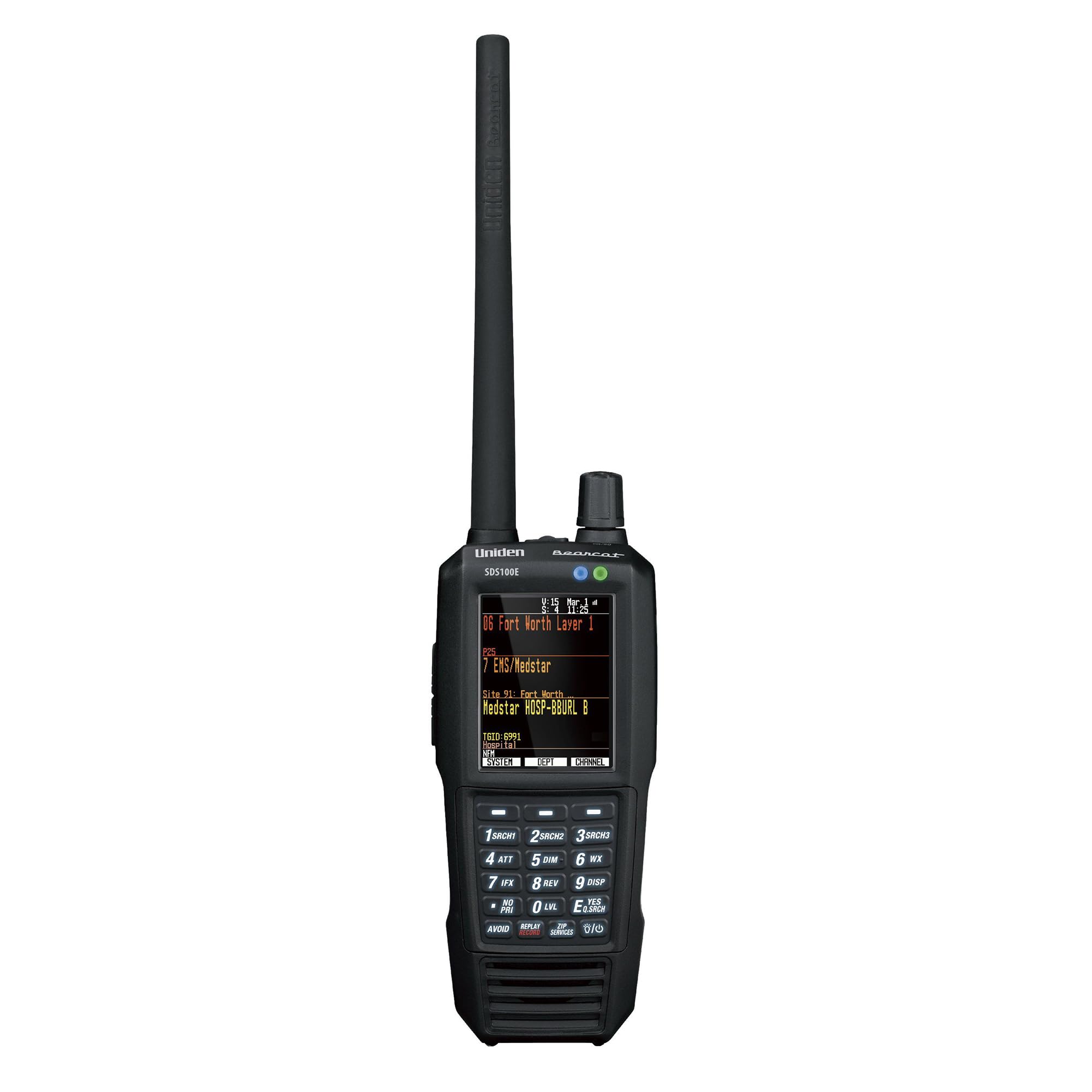 Uniden SDS100E Digital Scanner Portable Radio - Police, Fire, EMS, Air Traffic - Ideal for Emergency Responders & Hobbyists