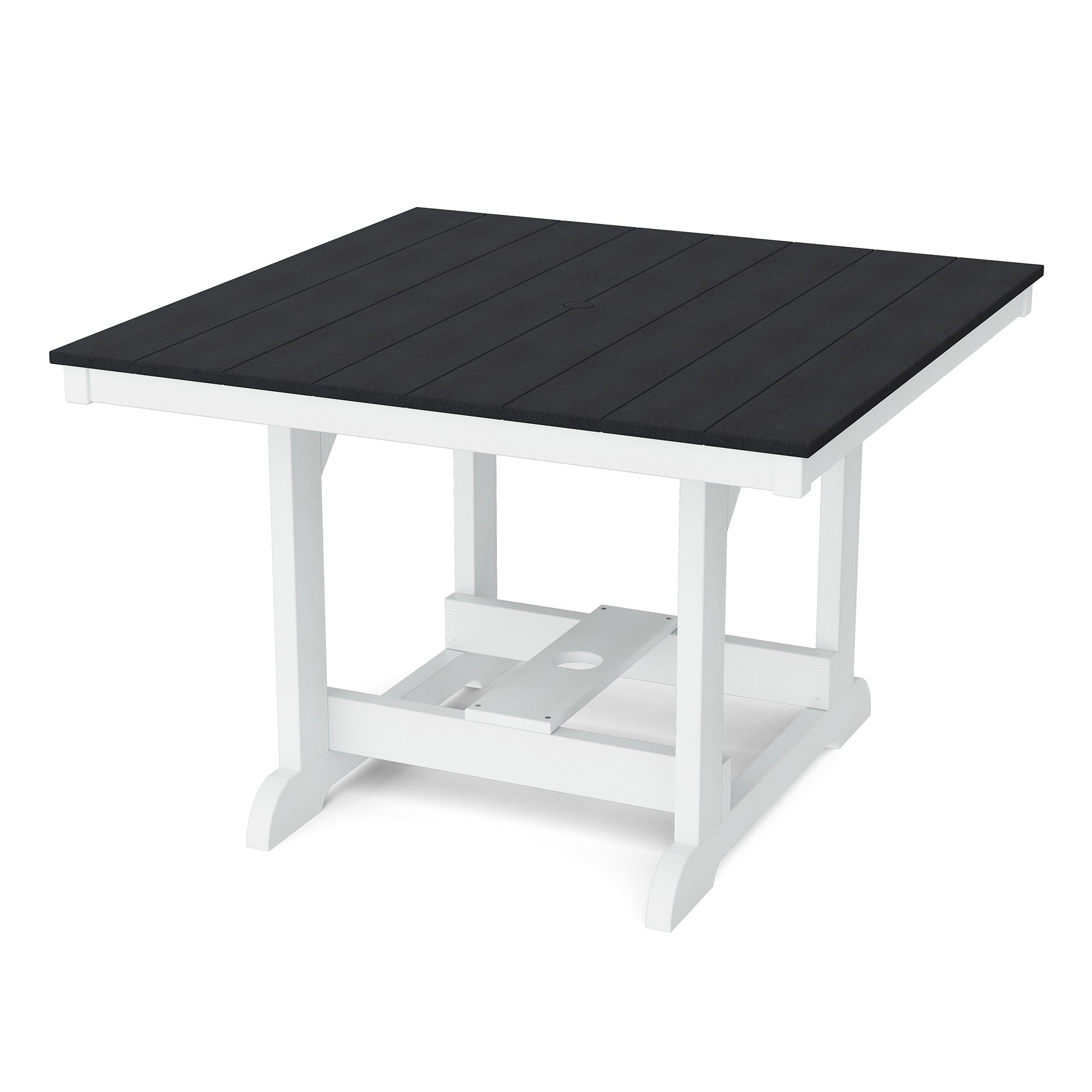Heritage 44x44 Inch Square Dining Table - Solid Wood Farmhouse Style Kitchen Table for Family Meals & Entertaining