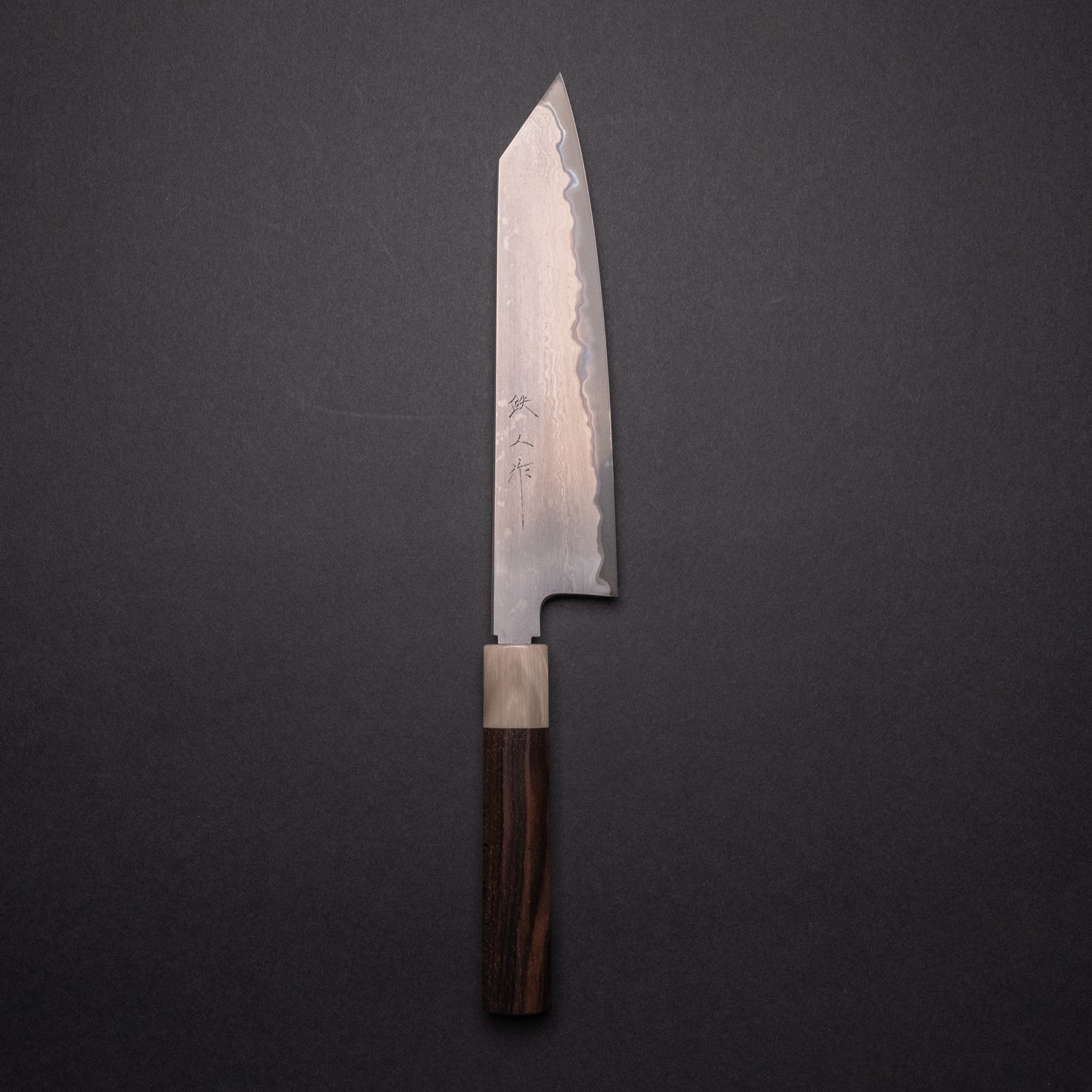 Premium Tetsujin Blue #2 Steel Kiritsuke Gyuto Chef Knife 210mm - Japanese High Carbon Clad Blade with Taihei Makassar Ebony Handle - Perfect for Sushi, Meat Slicing & Precision Cutting