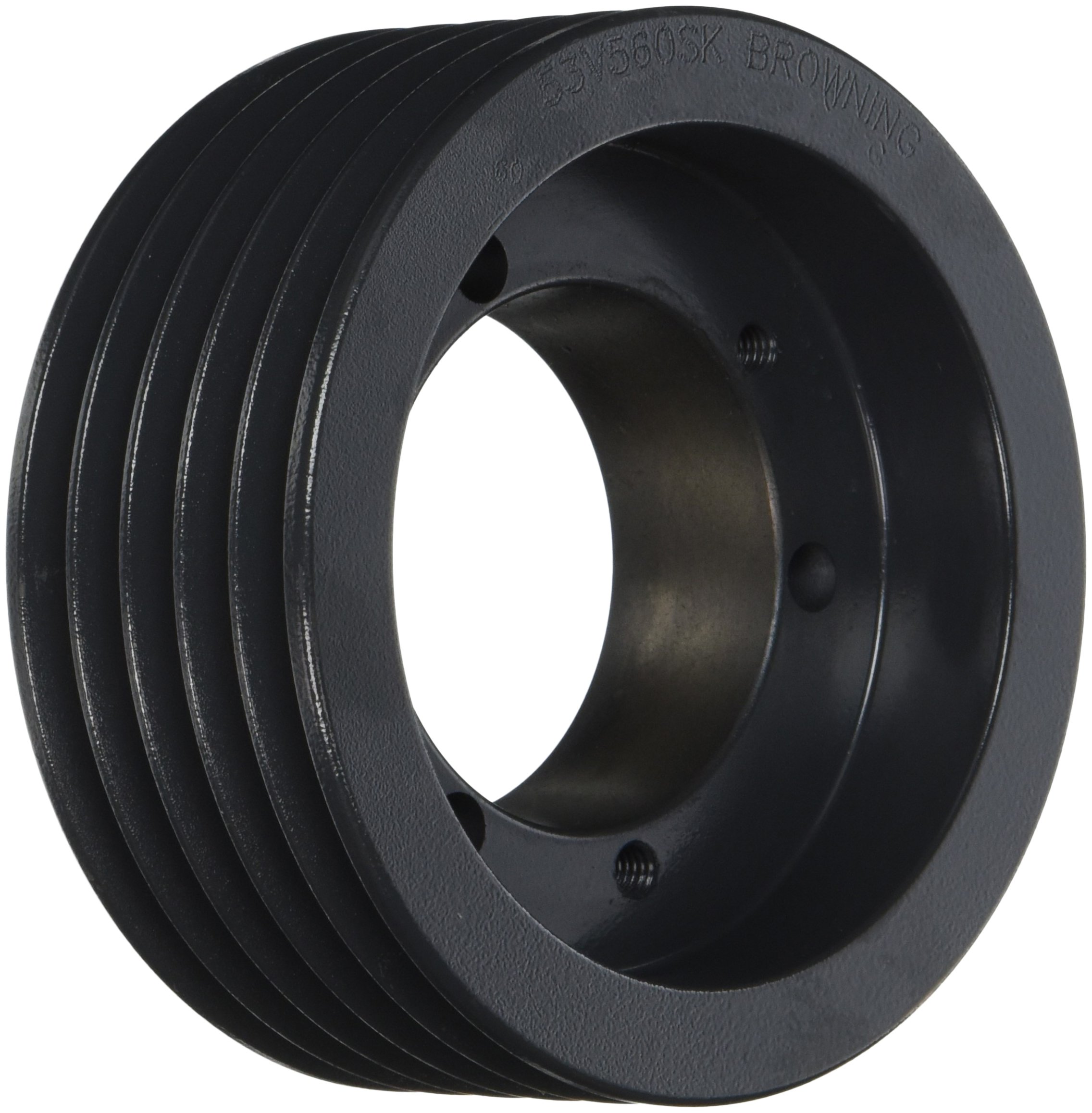 5 Groove 3V Belt Cast Iron Q-D Sheave 53V560SK with SK Bushing - Heavy Duty Power Transmission for Industrial Machinery & Agricultural Equipment