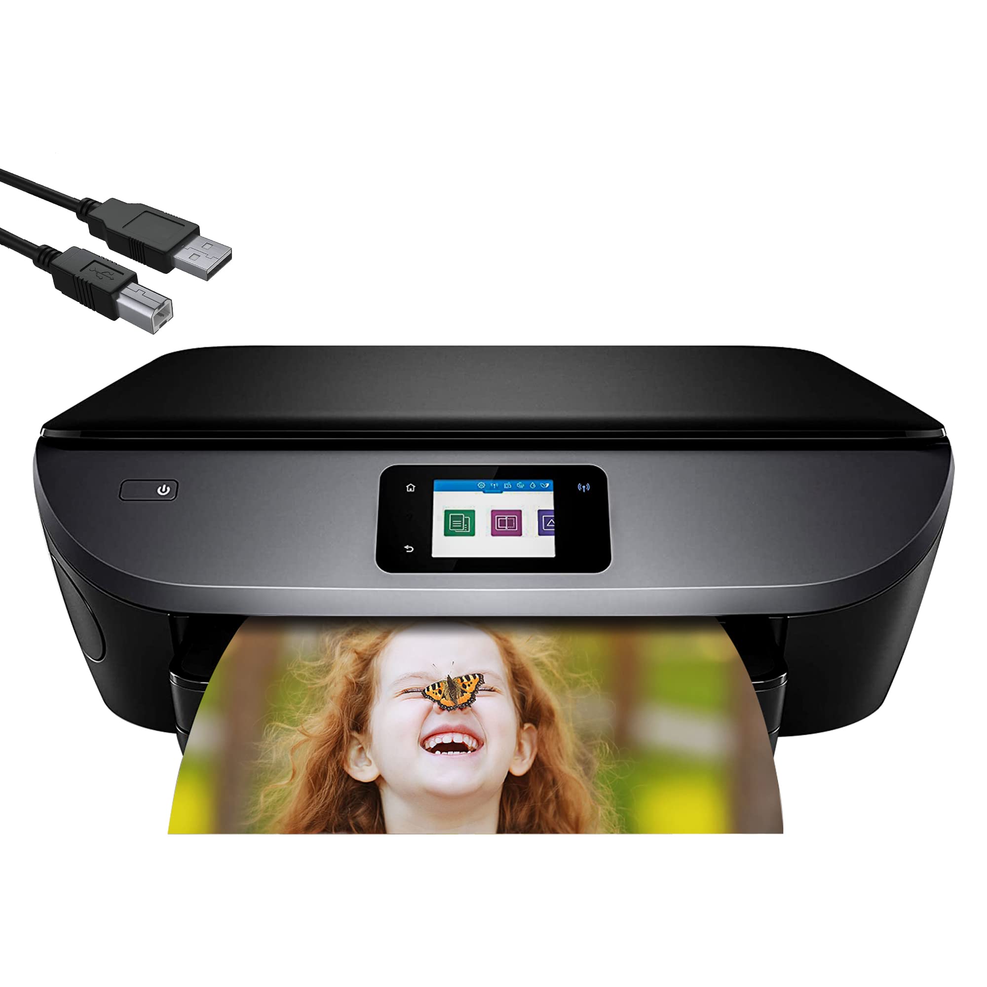 HP Envy Photo 7155 All-in-One Printer - Refurbished Like New (No Cartridges) | Home Office Printing, Photo Printing, Document Scanning | Wireless Printer for Small Business & Home Use