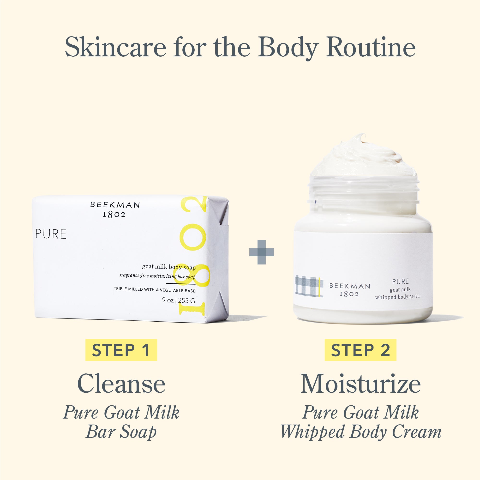 Pure Whipped Body Cream - Ultra Hydrating & Nourishing Moisturizer for Dry Skin | Perfect for Daily Use & Nighttime Skincare Routine