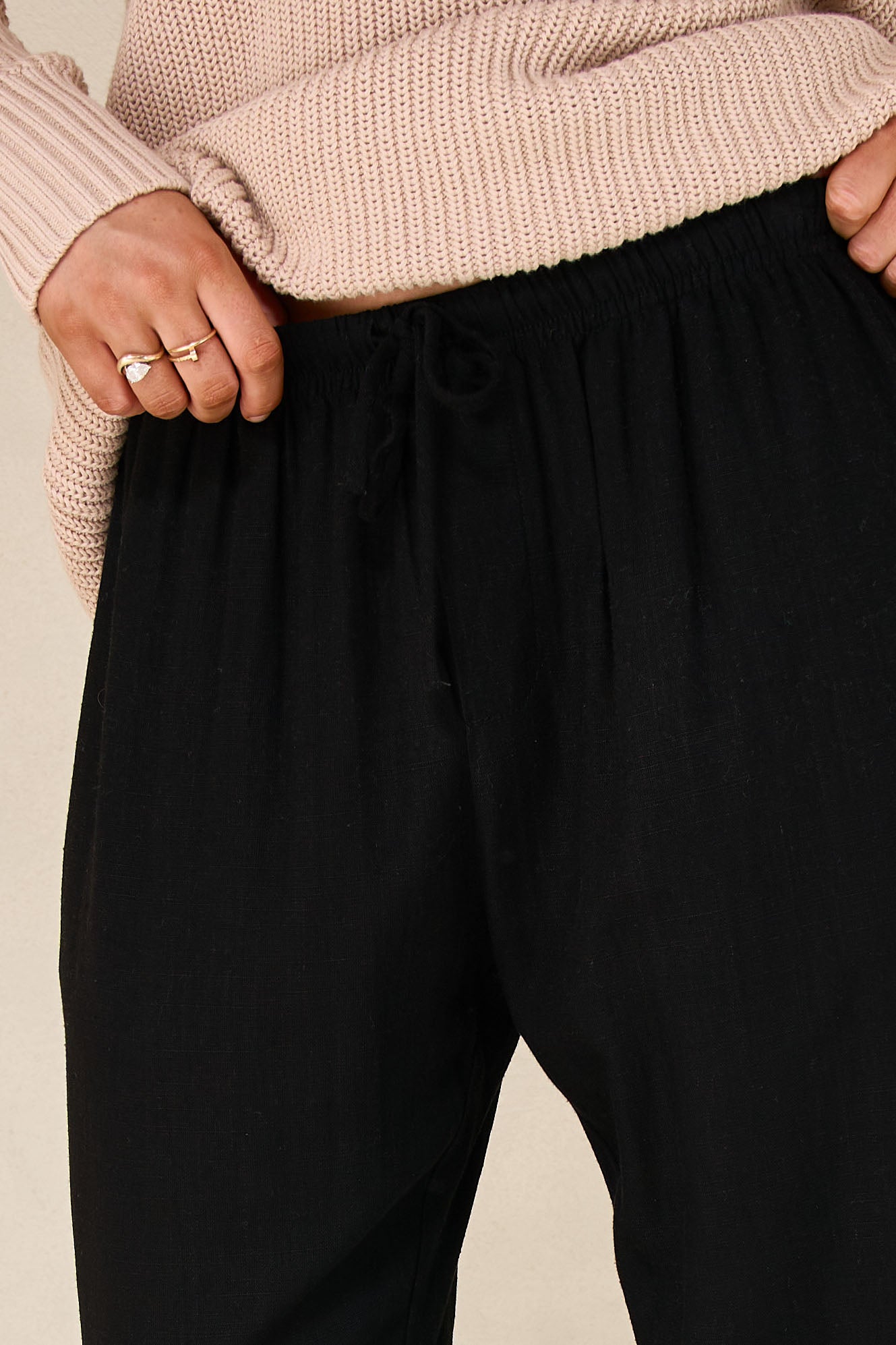 Time And Place Linen Pants - Comfortable Women's Linen Trousers for Summer, Travel & Casual Wear - Breathable Loose Fit Pants for Beach, Office & Everyday Outfits