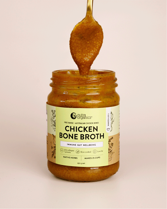 Organic Chicken Bone Broth Concentrate with Native Herbs - Collagen Rich, Keto & Paleo Friendly - Perfect for Soups, Stews & Gut Health Support