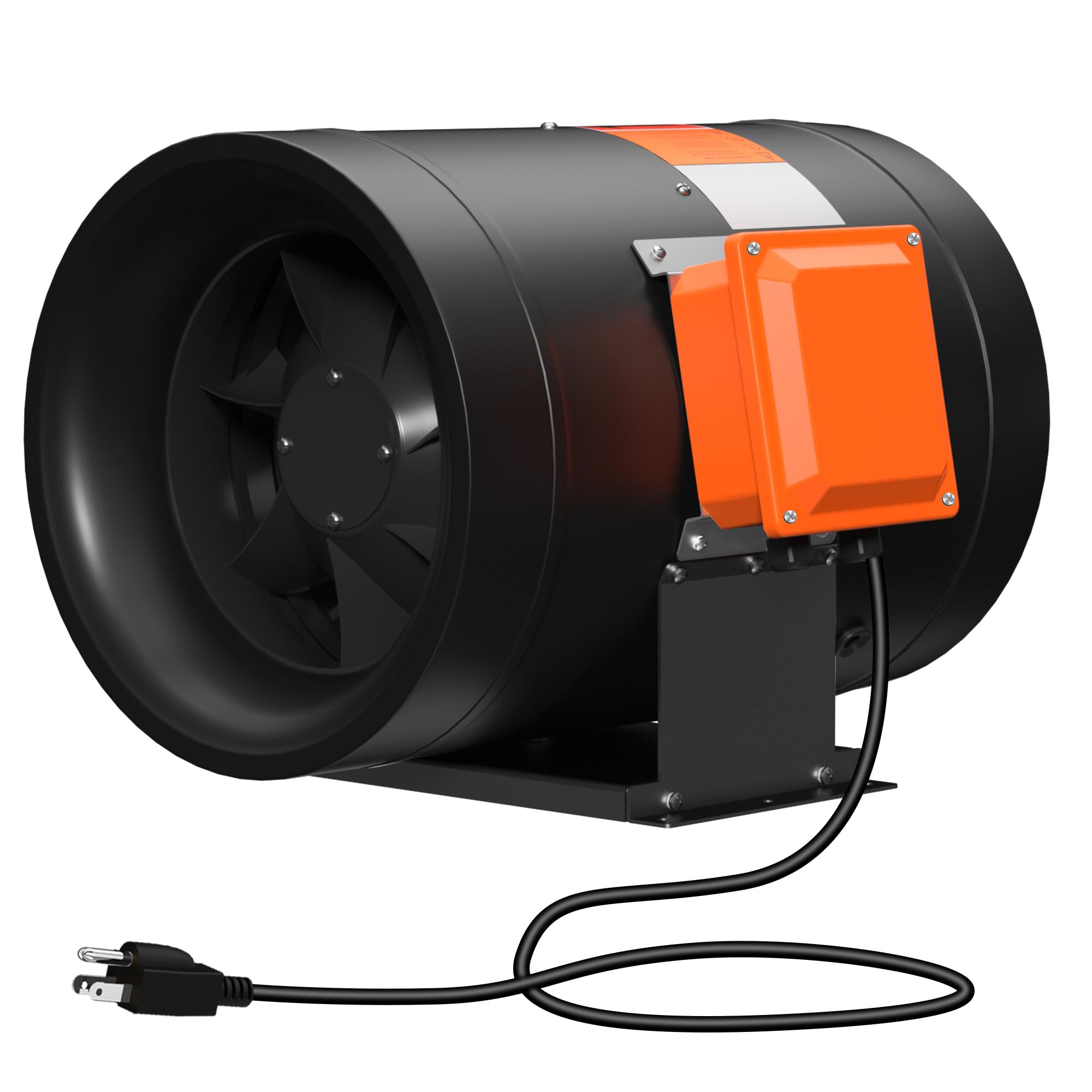 14 Inch Inline Duct Fan - 2450 CFM High Power Ventilation Exhaust Fan with NSK/SKF Bearings & ETL Certified - Perfect for Grow Tents, Hydroponics, HVAC Systems, and Indoor Air Circulation