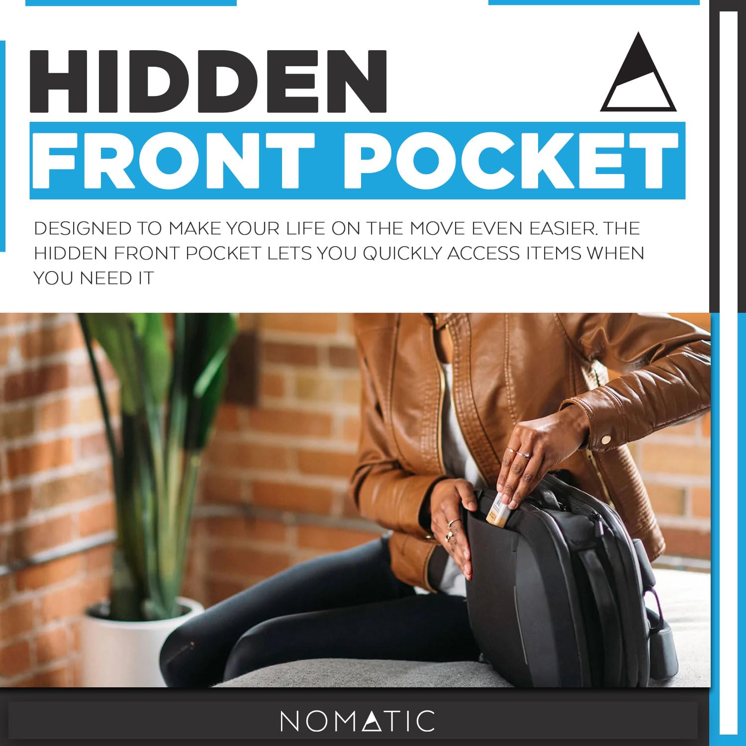 NOMATIC Navigator Premium 15L Expandable Backpack - Water Resistant Anti-Theft Laptop Bag with 6L Built-In Expansion - Perfect for Travel, Work & Daily Commute - Black Computer Backpack for Professionals & Students