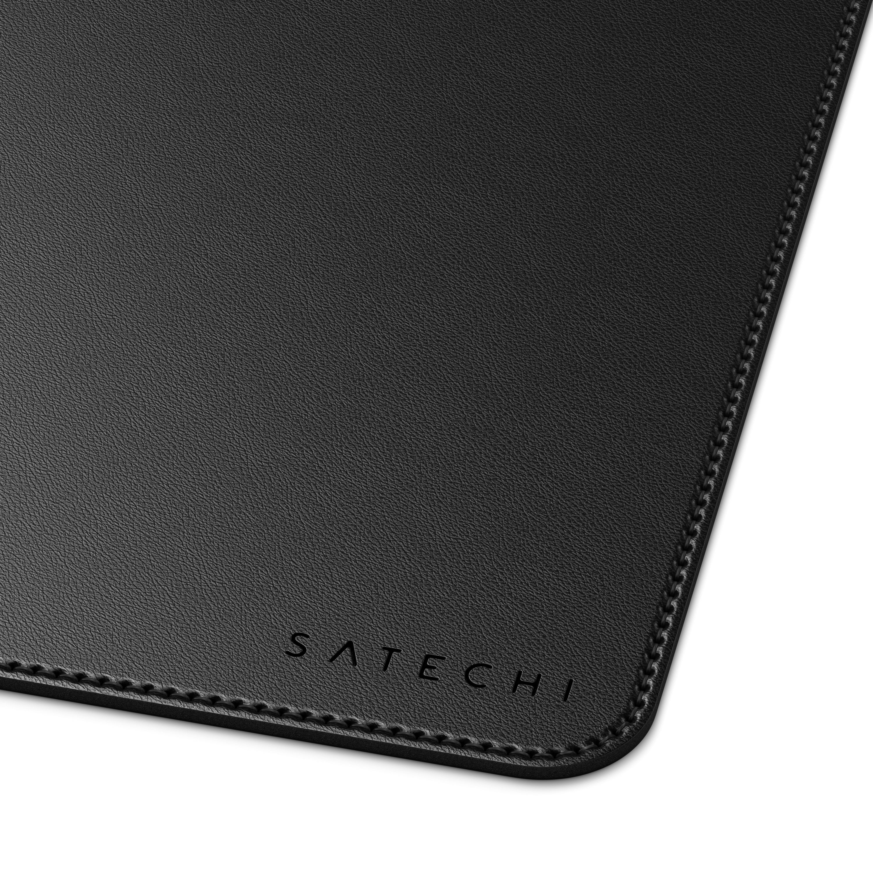 Satechi Vegan Leather Premium Desk Mat - Black | Large Non-Slip Mouse Pad for Office & Gaming | Perfect for MacBook, PC & Home Workspace