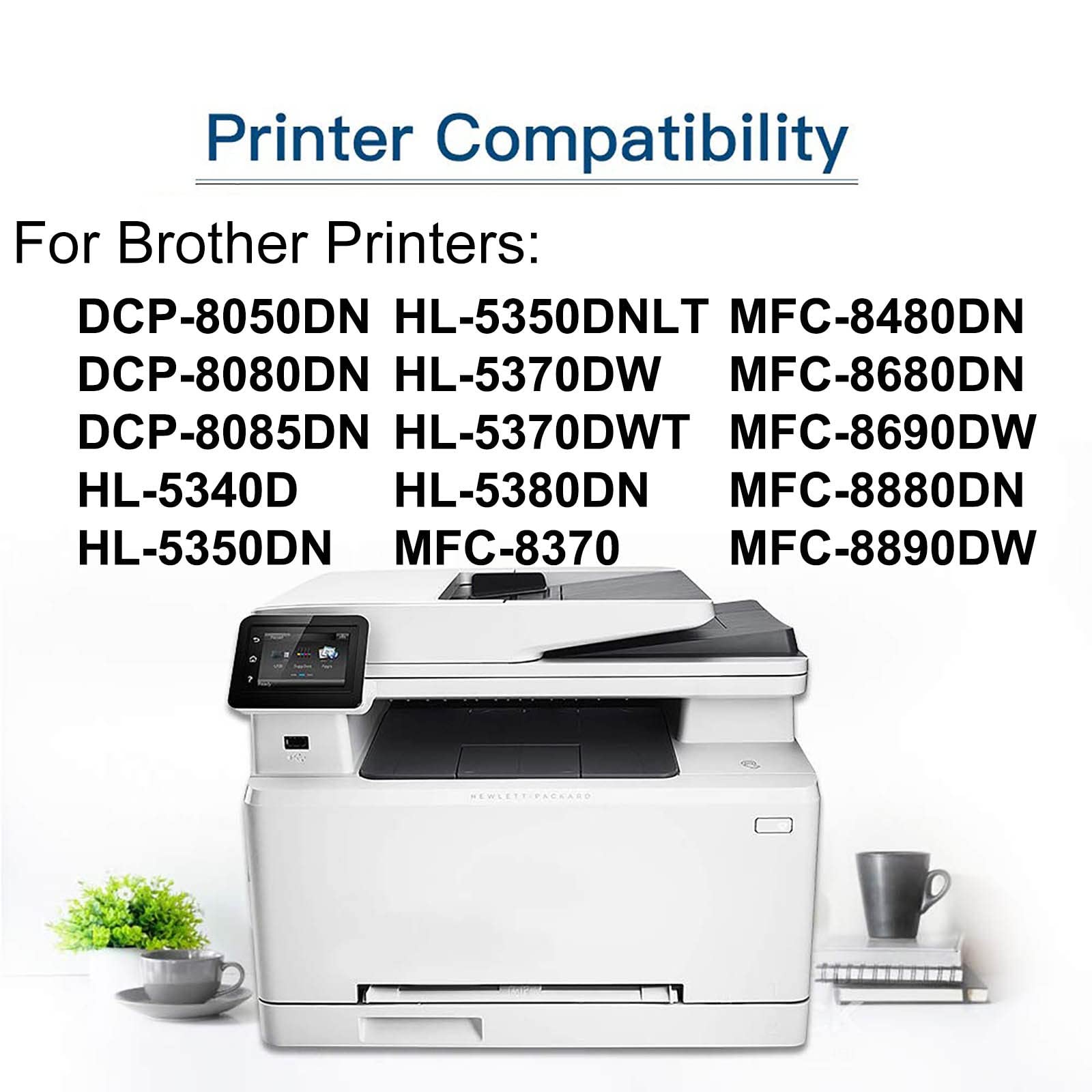 3-Pack Compatible DR620 Drum Unit & TN650 Toner Cartridge for Brother DCP-8085DN HL-5350DNLT HL-5380DN MFC-8680DN MFC-8890DW Printers - High Yield Black Replacement - Perfect for Office & Home Printing Needs
