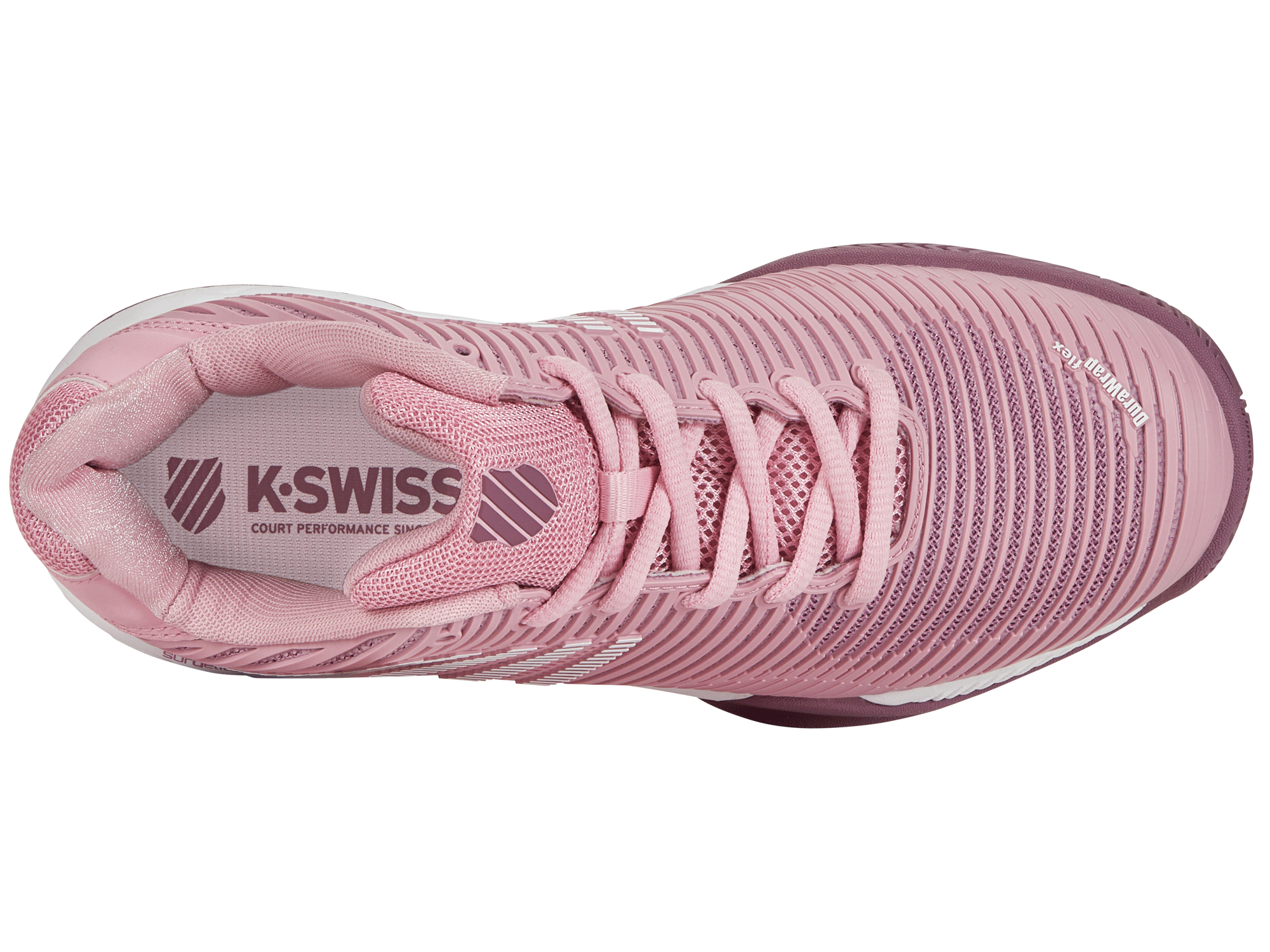 Hypercourt Express 2 Wide Tennis Shoes - Women's Size 6.5 (96807 641 W) | Cameo Pink/Grape Nectar/Orchid Haze | Perfect for Court Sports & Casual Wear