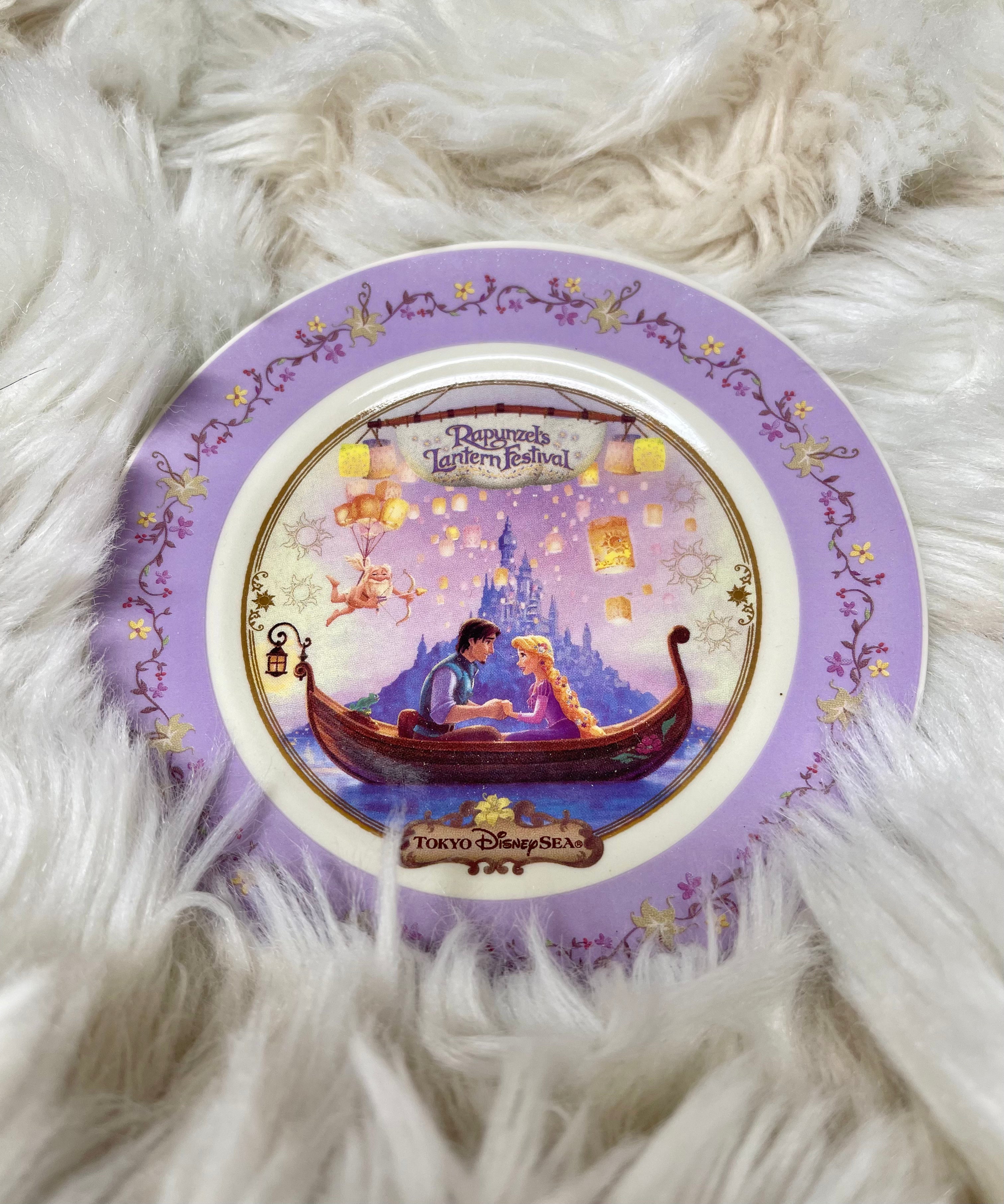 Tokyo DisneySea Rapunzel's Ceramic Plate - Official Disney Princess Collection - Perfect for Dining, Collecting & Disney Themed Parties
