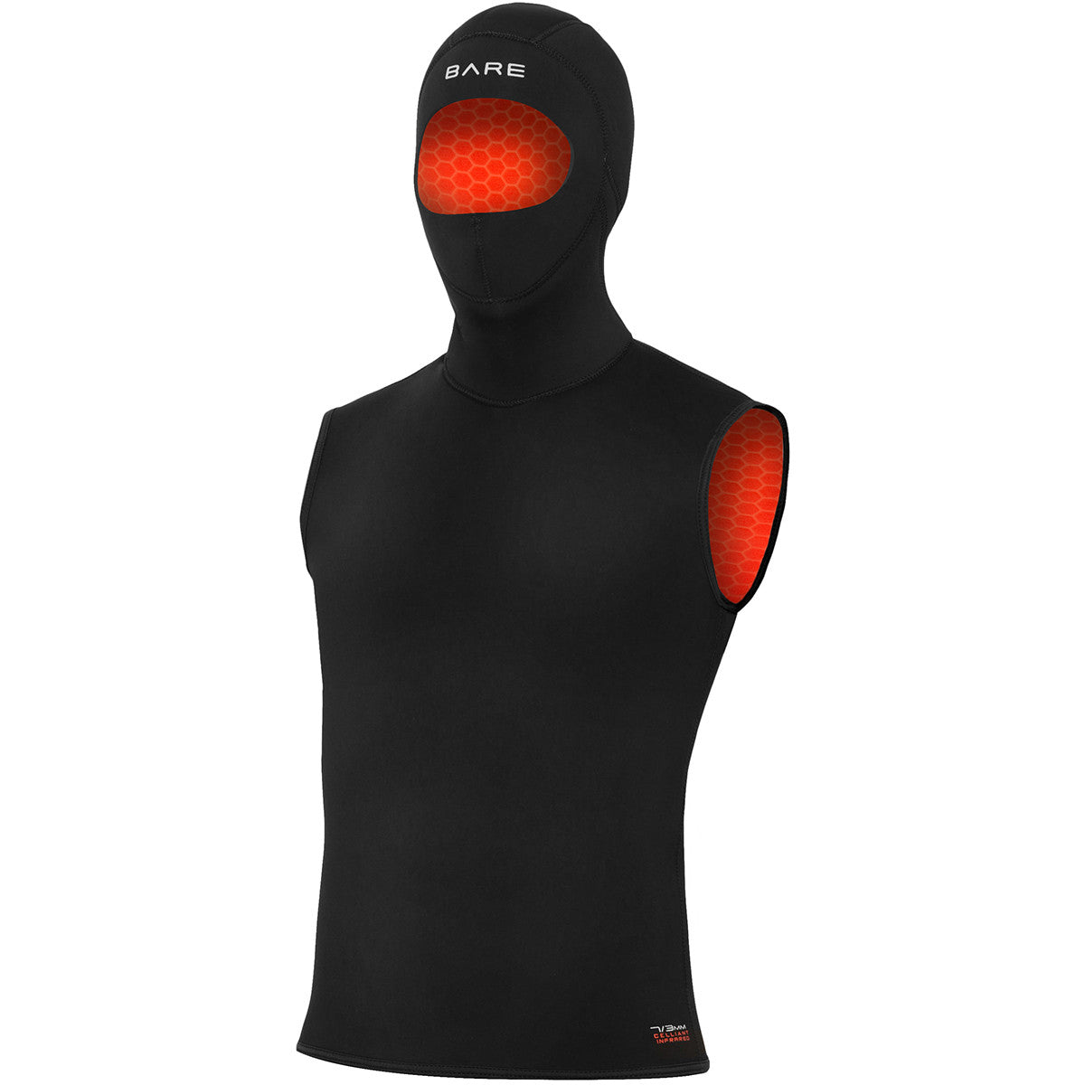 5/3mm Ultrawarmth Hooded Vest for Men - Thermal Winter Fishing Hunting Gear for Outdoor Activities