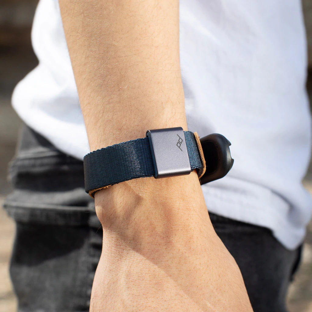 Peak Design Cuff Quick-Release Camera Wrist Strap - Secure & Comfortable Hand Strap for DSLR/Mirrorless Cameras (Midnight) - Perfect for Travel, Hiking & Outdoor Photography