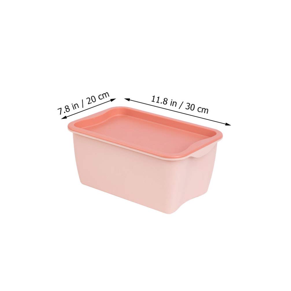 Hemoton Plastic Storage Bins with Drawers - 1PC Organizer Box for Toys, Jewelry, Office Supplies | Desktop & Shelf Storage Solution for Home & Office Organization