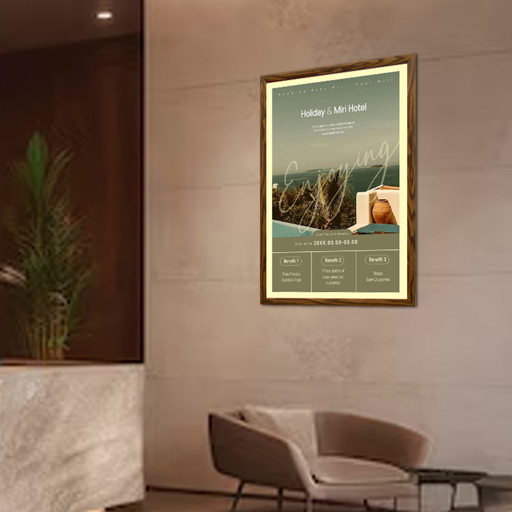 16x16 Designer Wood Snap Frames for Posters - Premium 2 Wide Matboard Display - Perfect for Home Decor, Office Art & Gallery Exhibitions