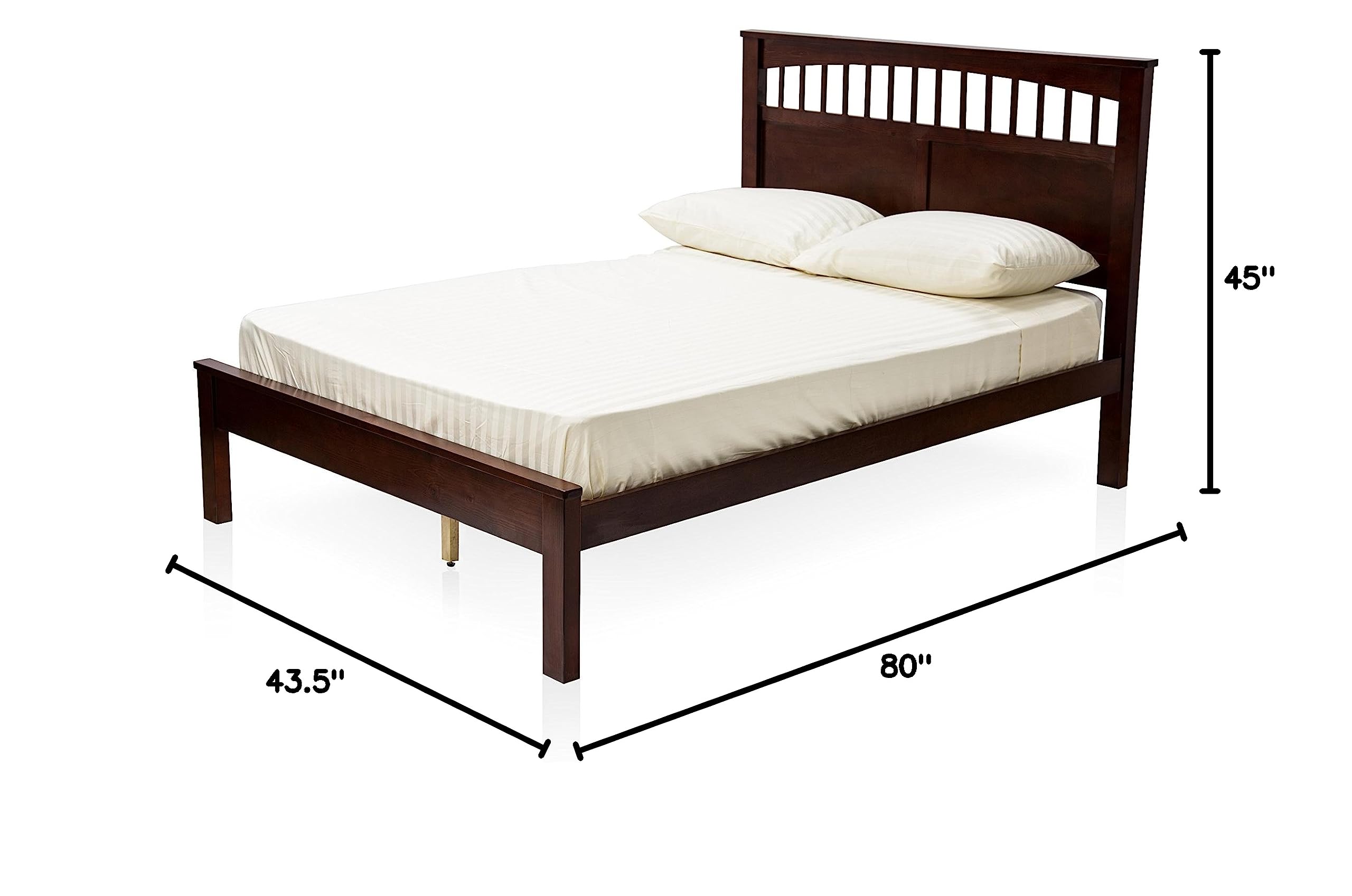 Furniture of America Ryder Casual Cherry Platform Bed, Twin Size - Modern Minimalist Bed Frame for Small Spaces, Kids & Guest Rooms