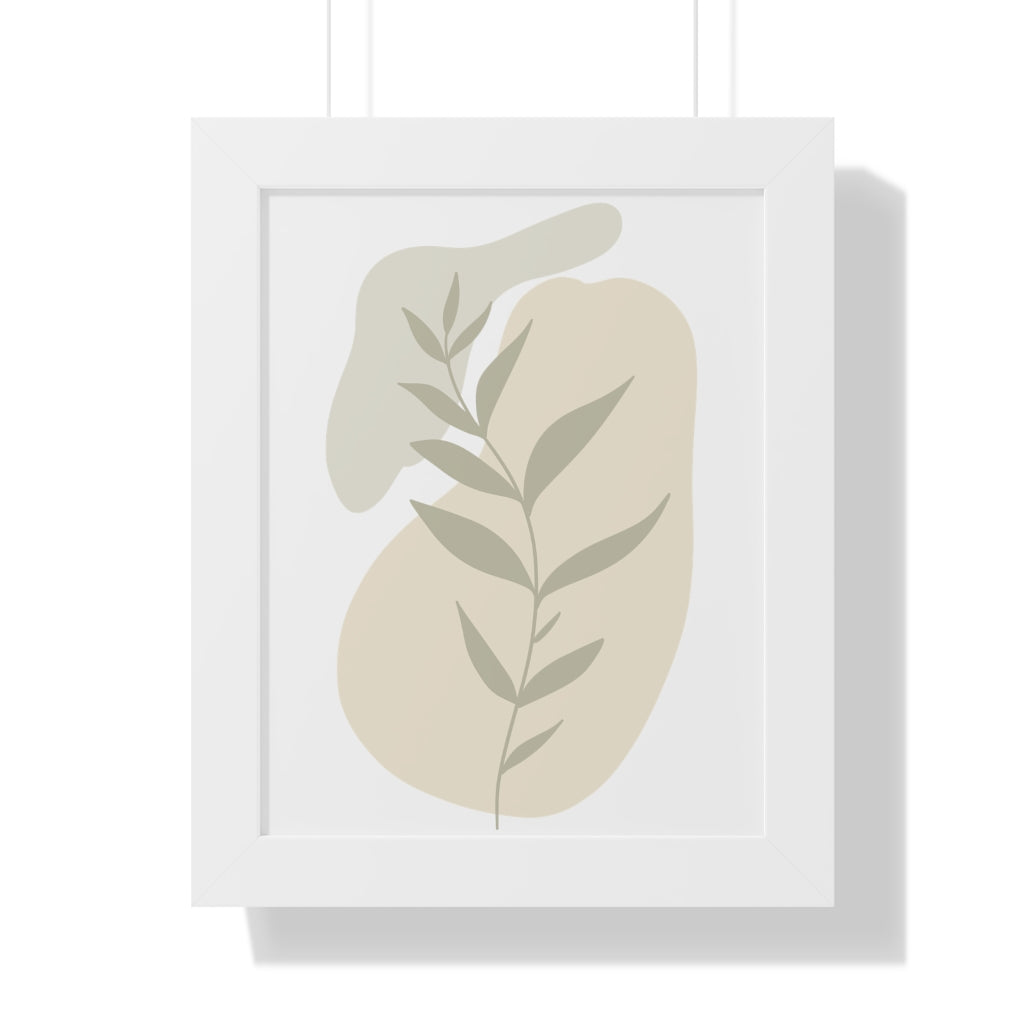 Modern Plant A Framed Vertical Poster - Botanical Wall Art for Home & Office Decor - Perfect for Living Room, Bedroom or Workspace