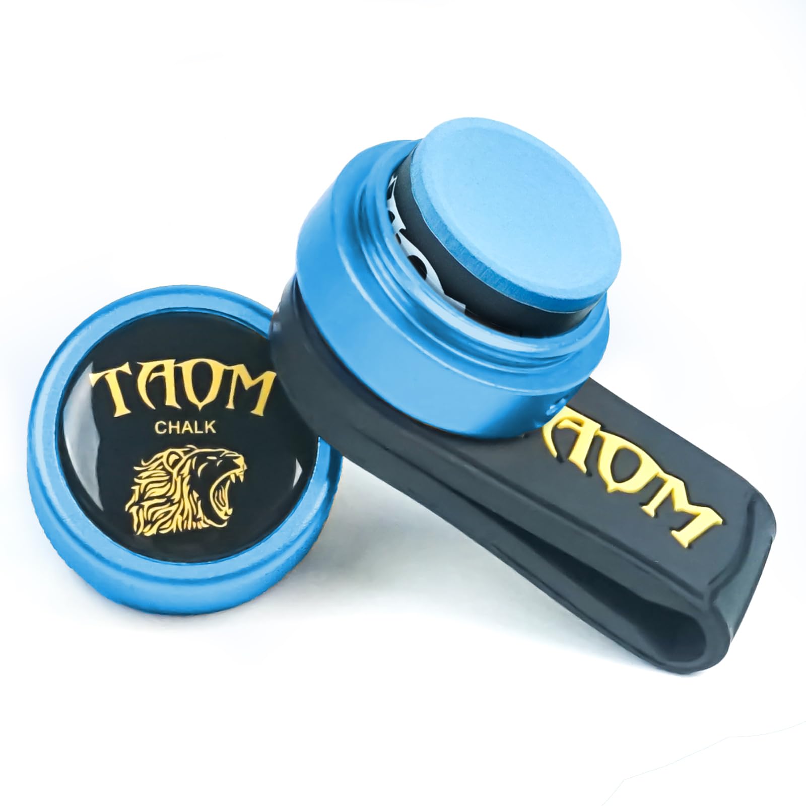 **TAOM Round Magnetic Pool Chalk Holder - Portable Billiard Chalk Cube Case for Cue Tips | Perfect for Pool, Snooker & Billiards Accessories | Compact & Durable Design for Easy Storage & Travel**