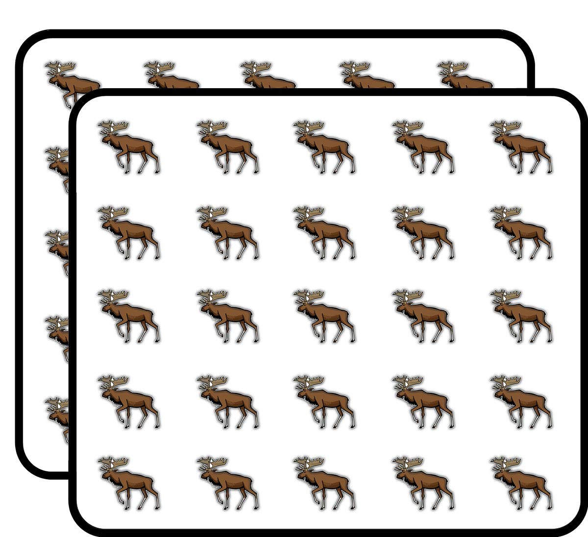Bull Moose Cartoon Stickers 50 Pack - Waterproof Vinyl Decals for Scrapbooking, DIY Crafts, Bullet Journals, Planners, Kids Art Projects | Perfect for School Supplies, Home Decor & Gift Wrapping
