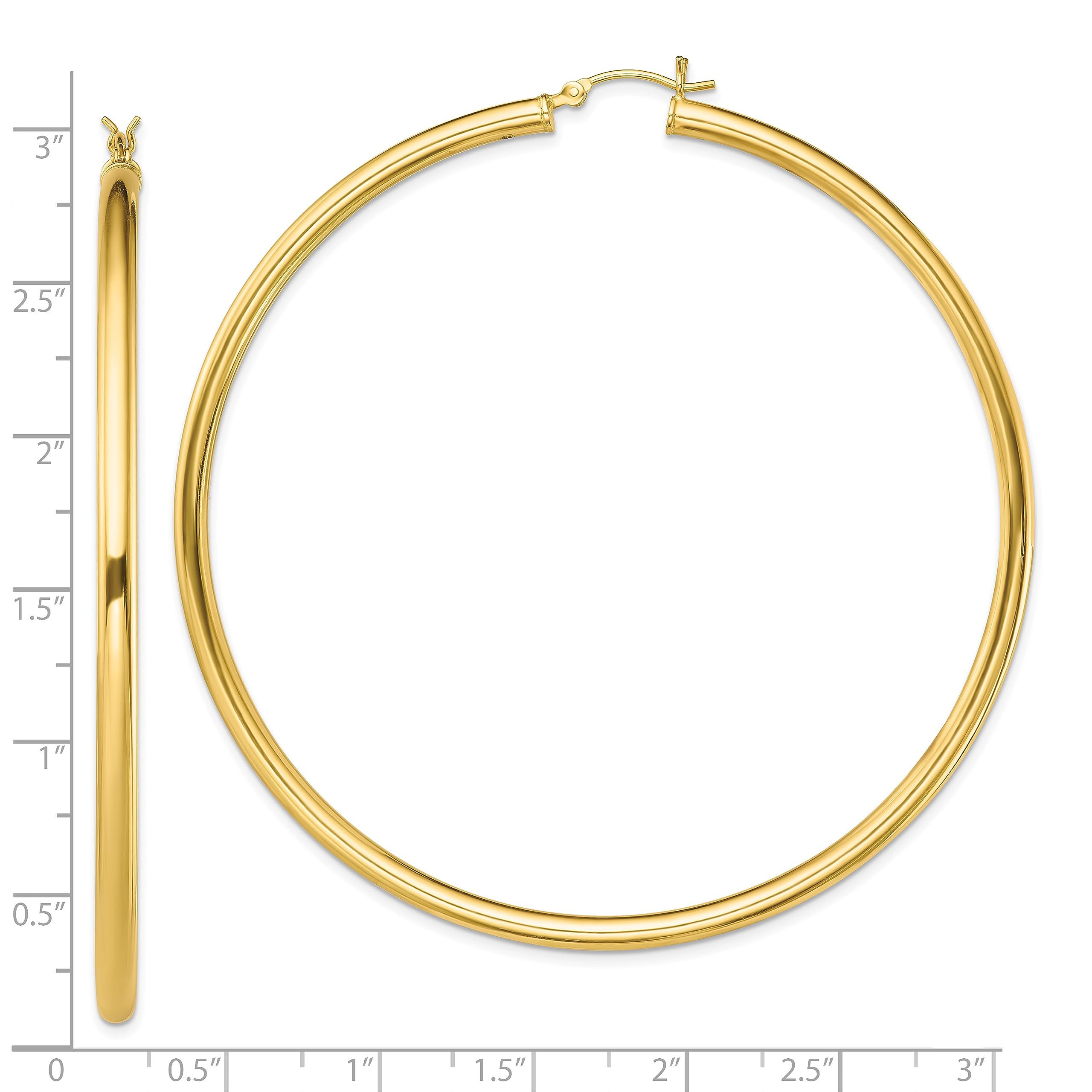 925 Sterling Silver Gold Plated Extra Large Hoop Earrings for Women - Fashion Statement Jewelry for Parties, Weddings & Everyday Wear