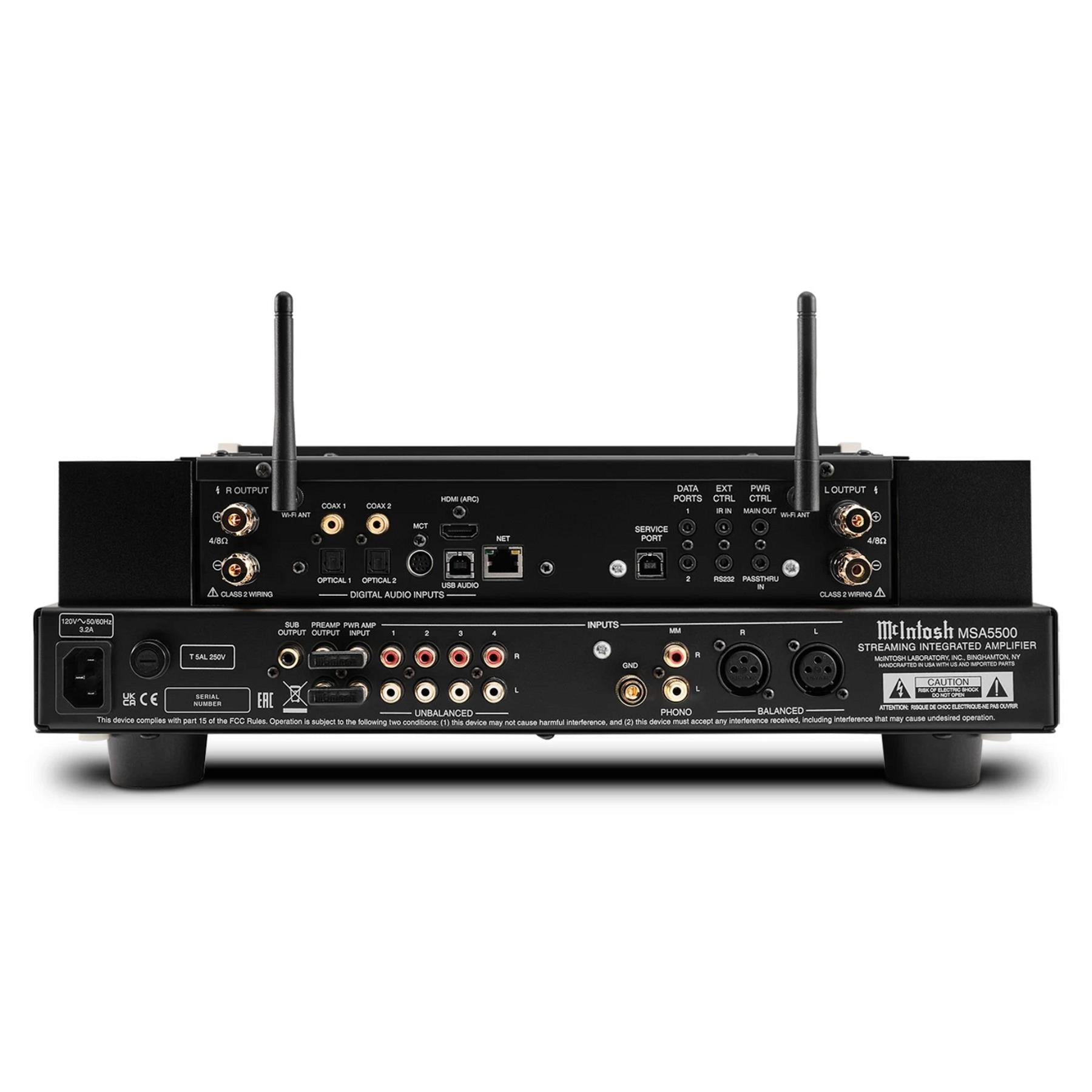 McIntosh MSA5500 2-Channel High-Fidelity Streaming Integrated Amplifier - Premium Home Audio System for Music Lovers & Audiophiles | Perfect for Living Room, Home Theater & Hi-Fi Setups