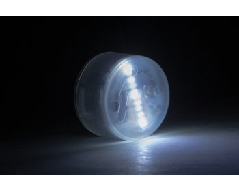 Powerslide LED Wheel Module for Graphix Wheels - White | High-Visibility Skate Wheels for Night Skating & Outdoor Activities