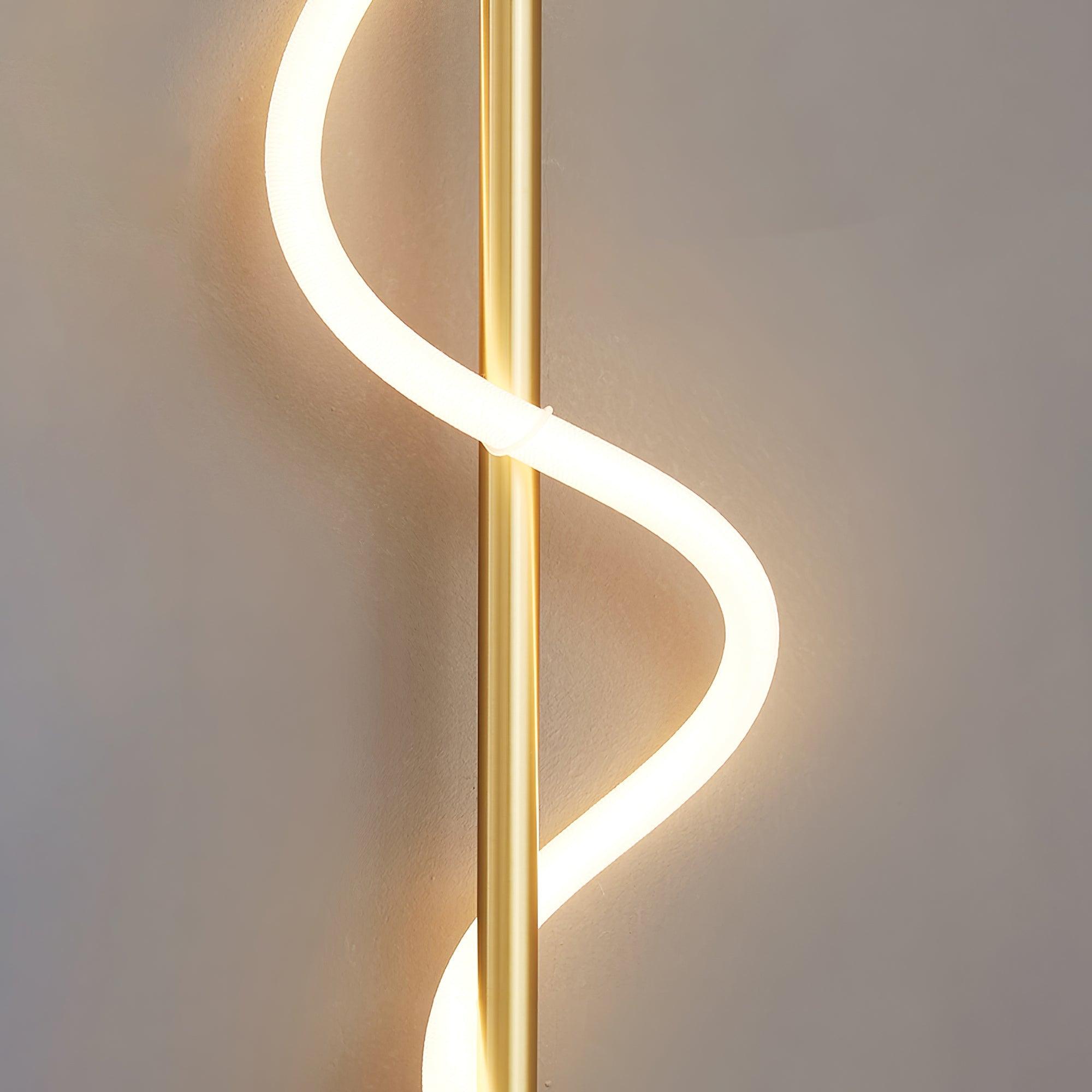 Flexible LED Linear Curve Wall Lamp - Modern Dimmable Lighting for Bedroom, Living Room, and Hallway Decor