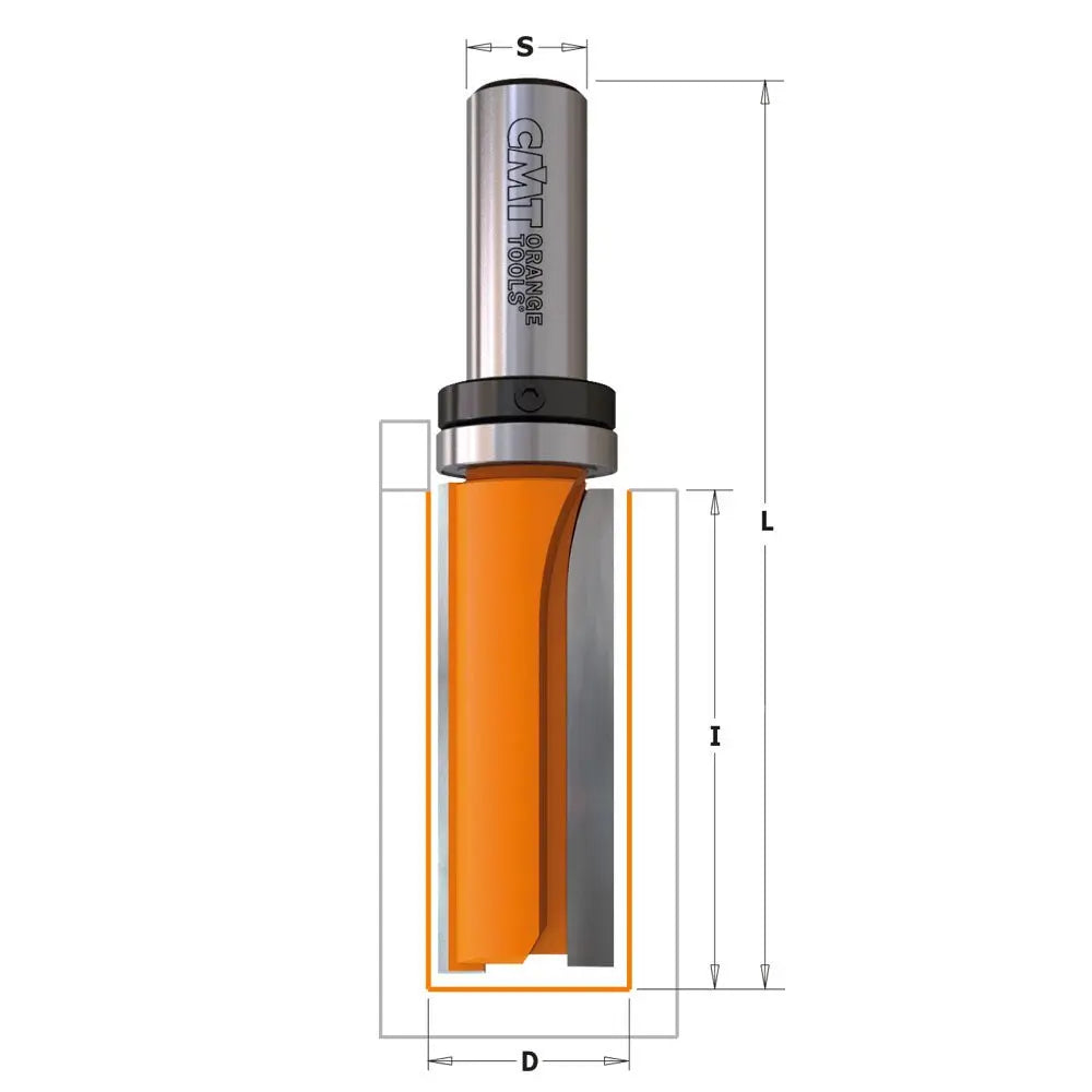 CMT 812.691.11B Pattern Router Bit with Bearing - 1/2 Inch Shank, 3/4 Inch Diameter - Perfect for Woodworking, Cabinet Making & DIY Projects