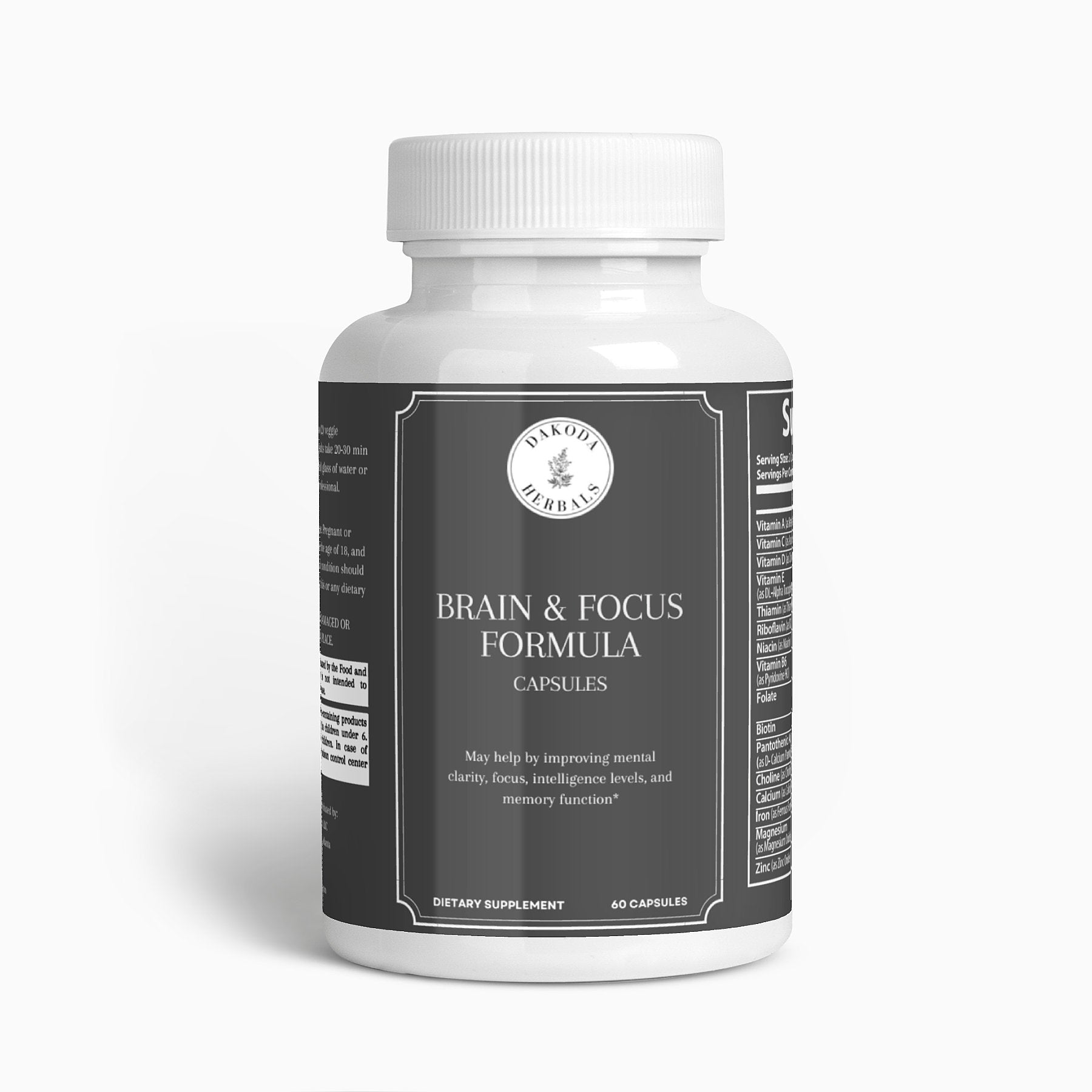 Best Nootropic Brain & Focus Supplement - Enhance Memory, Concentration & Mental Clarity - Ideal for Students, Professionals & Gamers