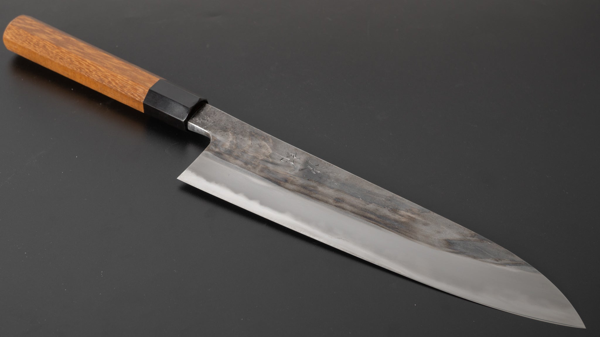Premium Jiro Tsuchime Wa Gyuto 225mm Japanese Chef Knife with Taihei Tagayasan Handle (#368) - Perfect for Sushi, Sashimi & Precision Cutting in Professional Kitchens