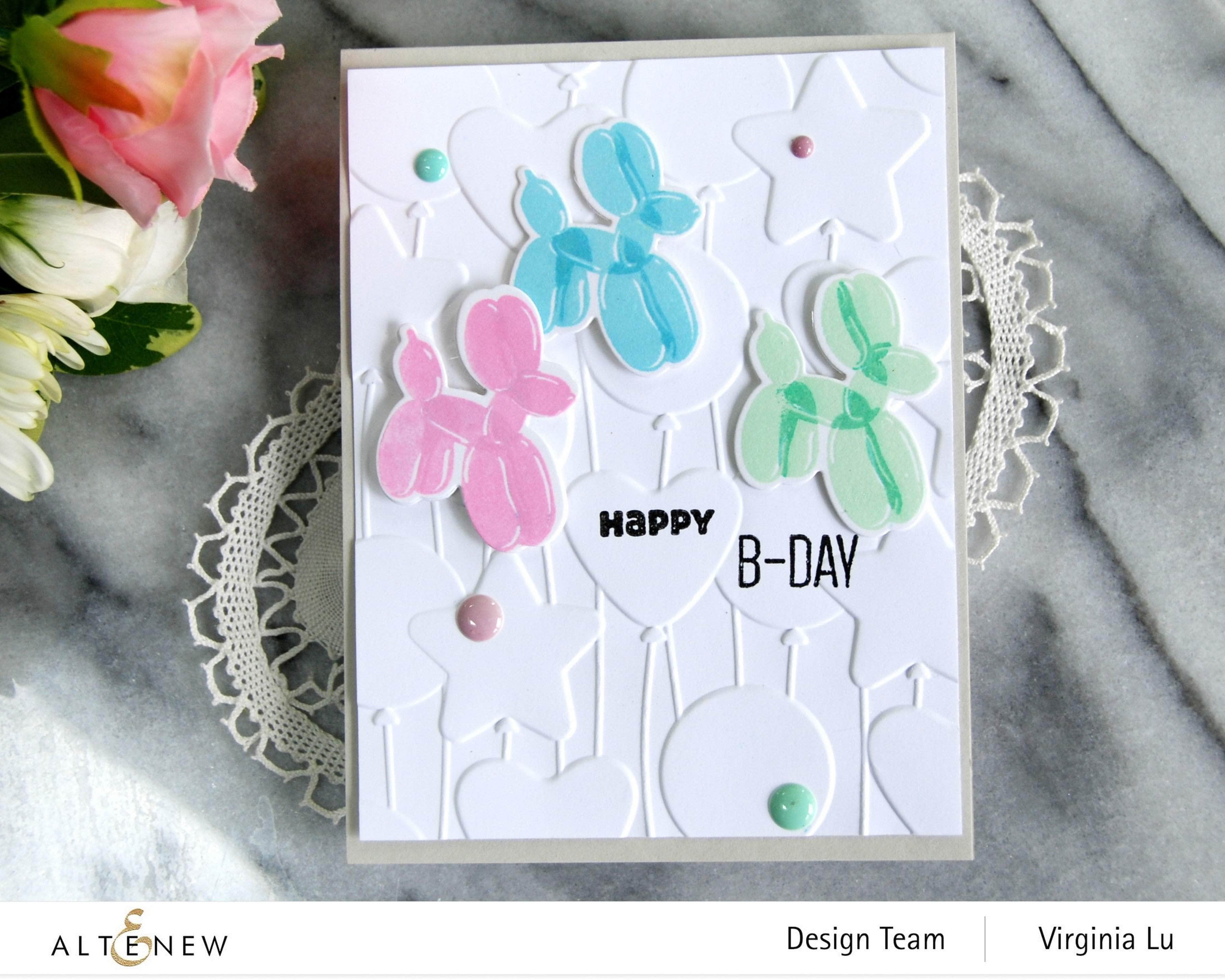 Mini Delight Happy Birthday Stamp & Die Set for Card Making - Perfect for DIY Greeting Cards, Scrapbooking & Paper Crafts