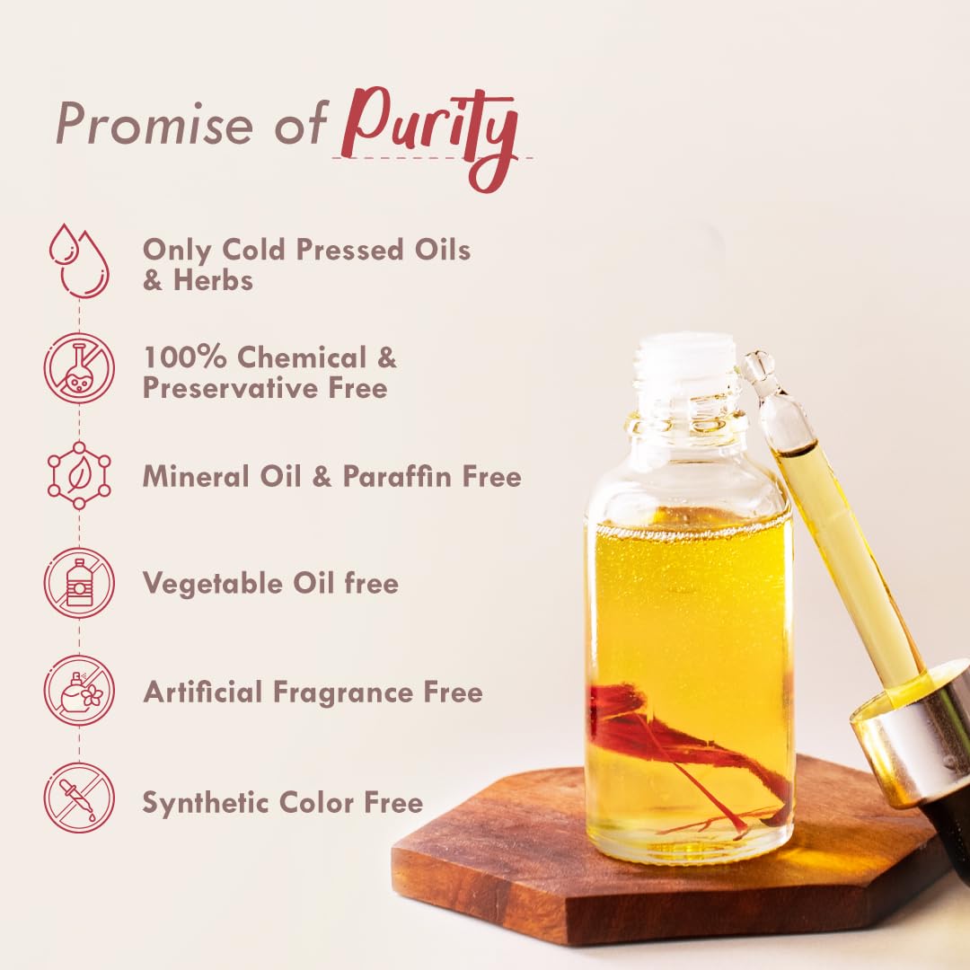 NAT HABIT Saffron Tuberose Mukhalaya Face Oil for Women - 15ml | Blend of 15 Cold Pressed Oils for Skin Radiance, Glow & Dullness Removal | Perfect for Daily Skincare Routine & Special Occasion Glow