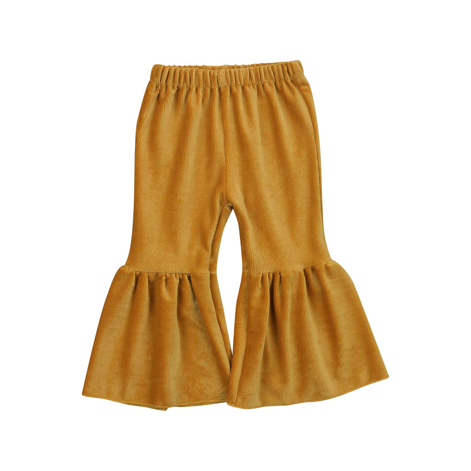 Toddler Bell Bottom Pants for Baby Girls - Soft Ruffle Leggings with Flared Design | Perfect for Playtime, Parties & Photo Shoots