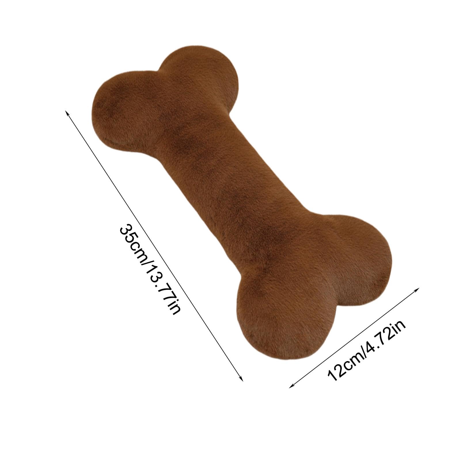 GVBLKQ Bone-Shaped Plush Pillow - Long Throw Stuffed Pillow for Sleeping & Decor, Soft Fluffy Cushion for Living Room, Bedroom - Perfect for Lounging, Napping & Home Decor