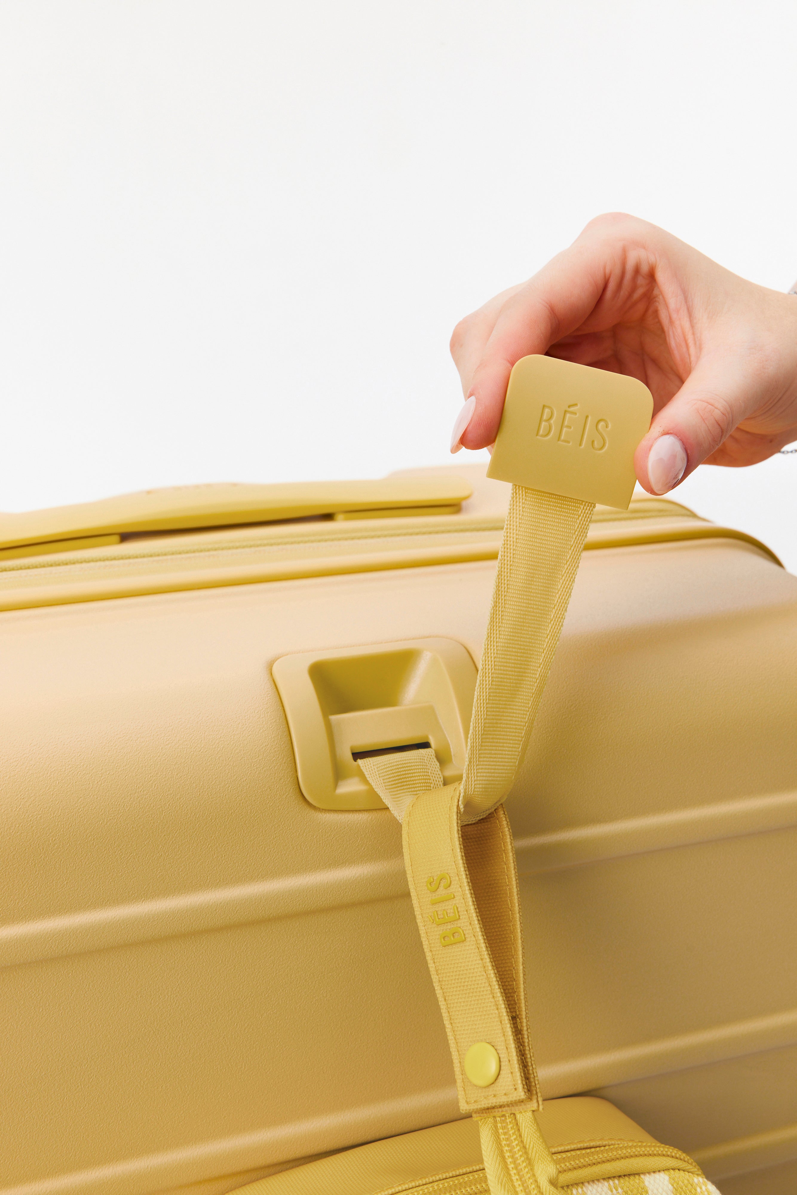 Honey Medium Check-In Roller Luggage - Lightweight Expandable Spinner Suitcase for Travel, Business Trips & Weekend Getaways