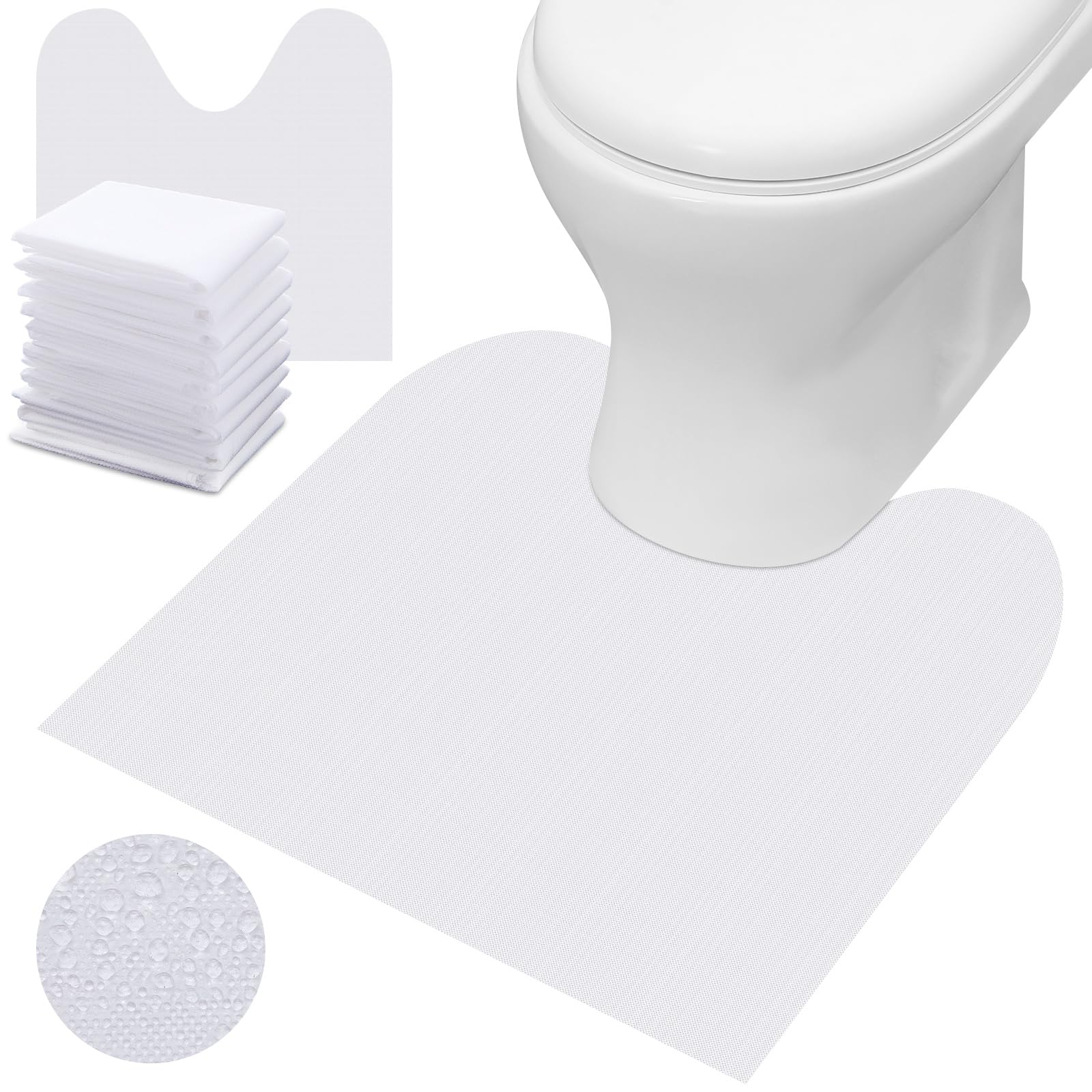 25-Pack Disposable Toilet Floor Mats 24