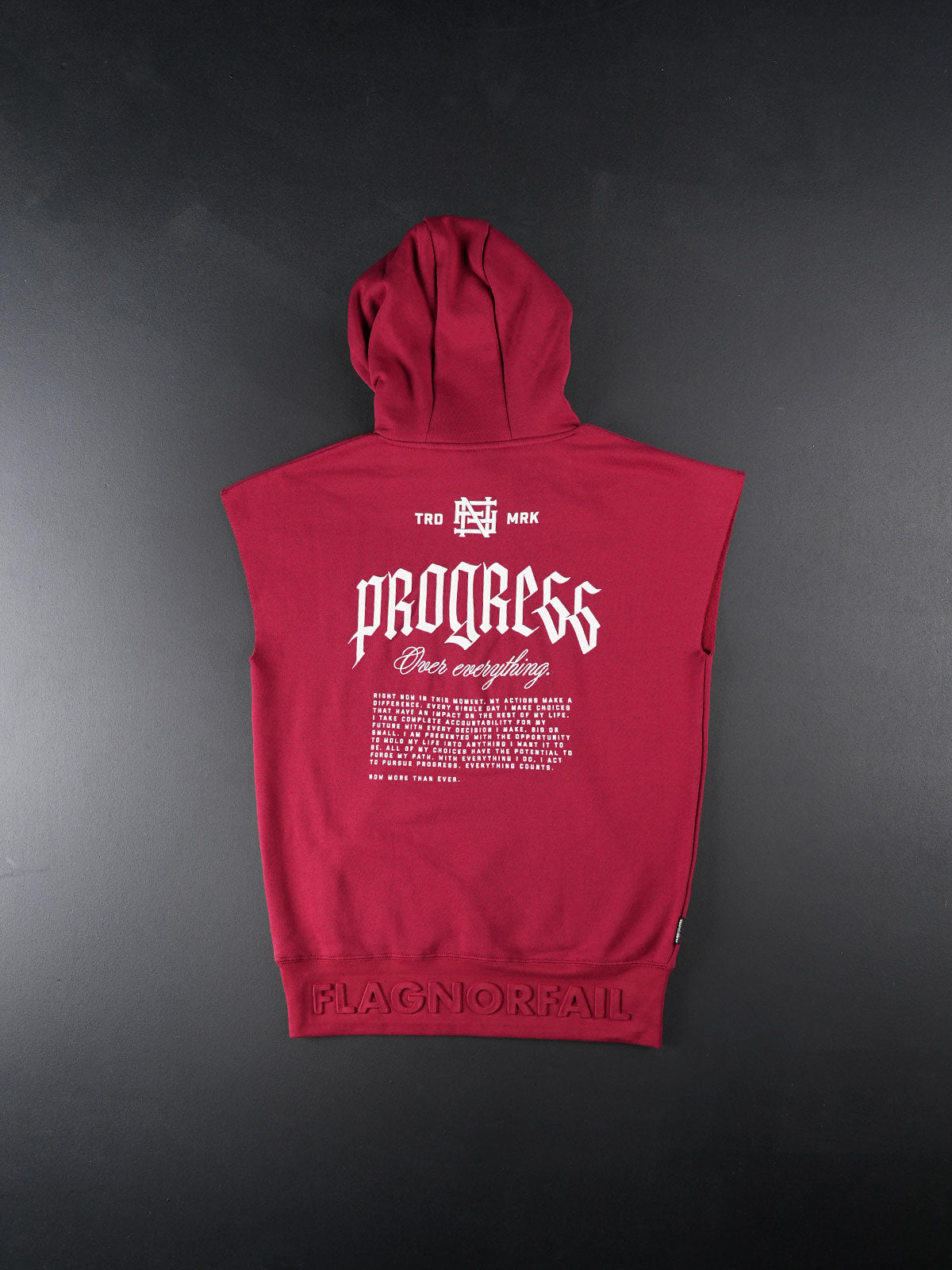 Progress Sleeveless Pullover Maroon - Lightweight Workout Top for Women, Gym & Running