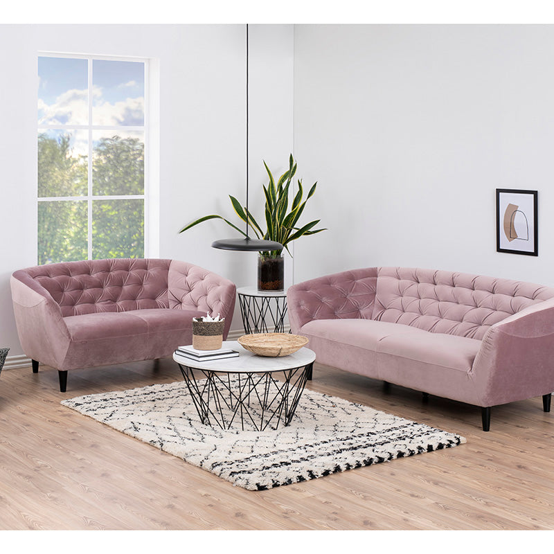 Modern White Marble Coffee Table 80cm - DARBY Stylish Living Room Centerpiece for Home Decor