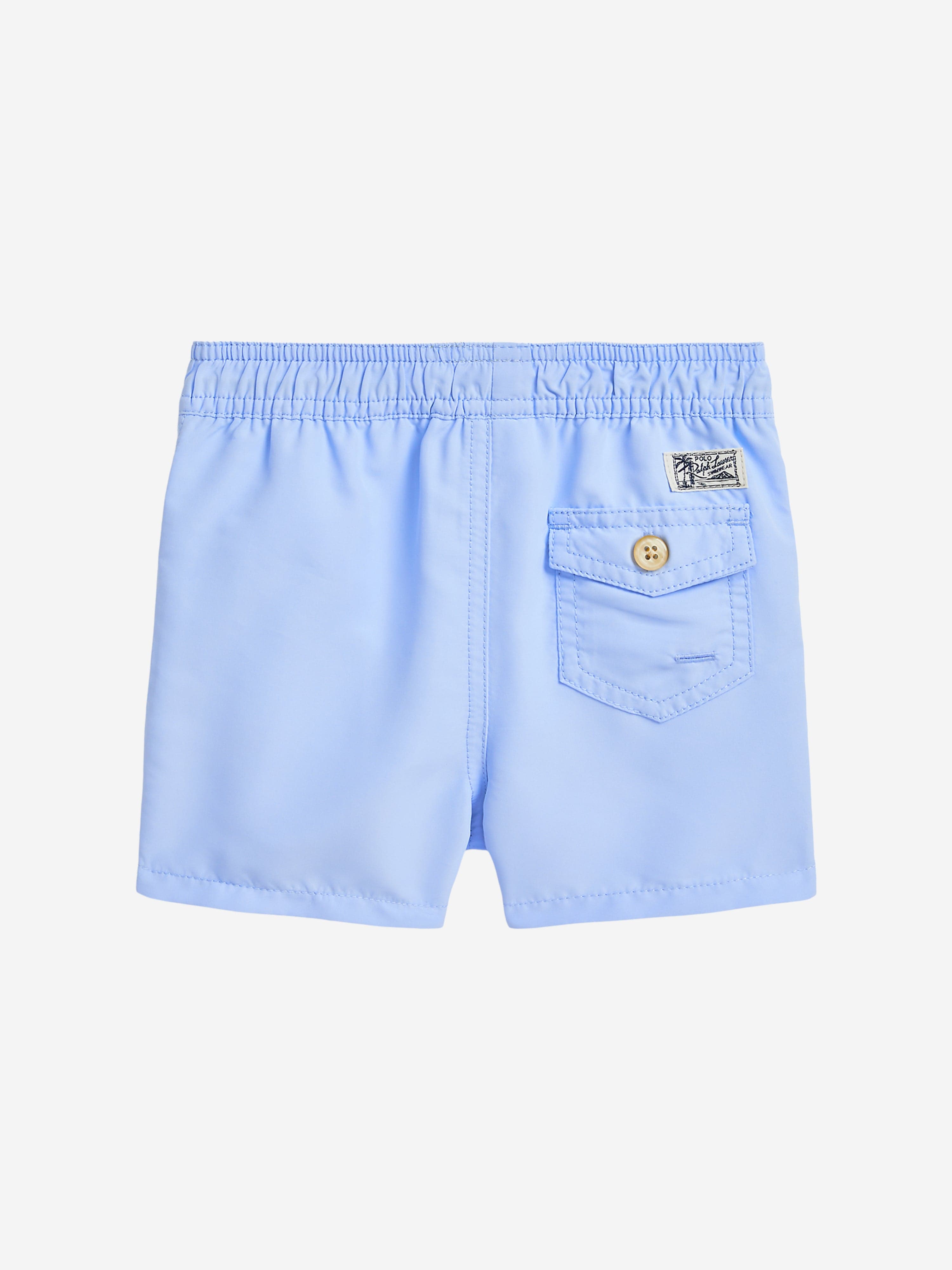 Baby Boys Logo Swim Shorts - Blue Quick-Dry Comfortable Swimwear for Toddlers & Infants | Perfect for Pool, Beach & Summer Water Play