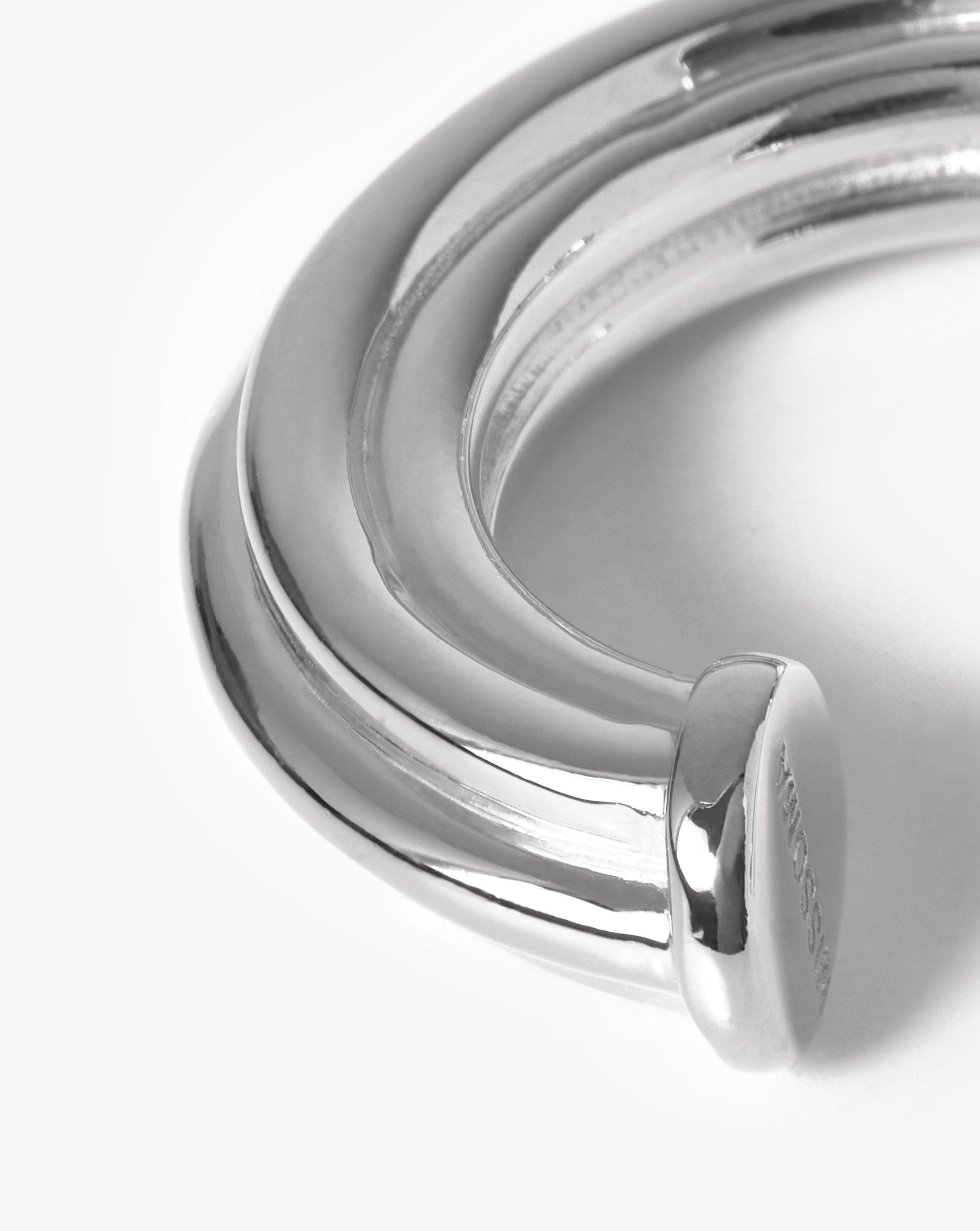 Small Ridge Hoop Earrings for Women - Minimalist Gold Plated Dainty Hoops - Perfect for Everyday Wear, Office & Date Night