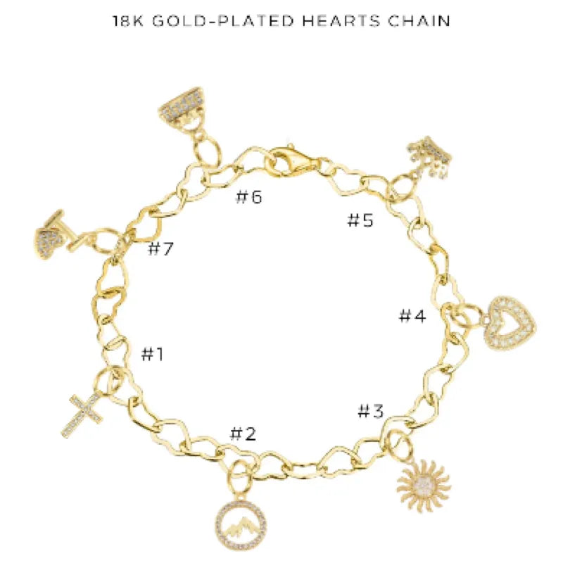 Charm Bracelet with Assorted Charms - Elegant Adjustable Jewelry for Women & Girls - Perfect for Gifts, Parties & Everyday Wear - $46.00